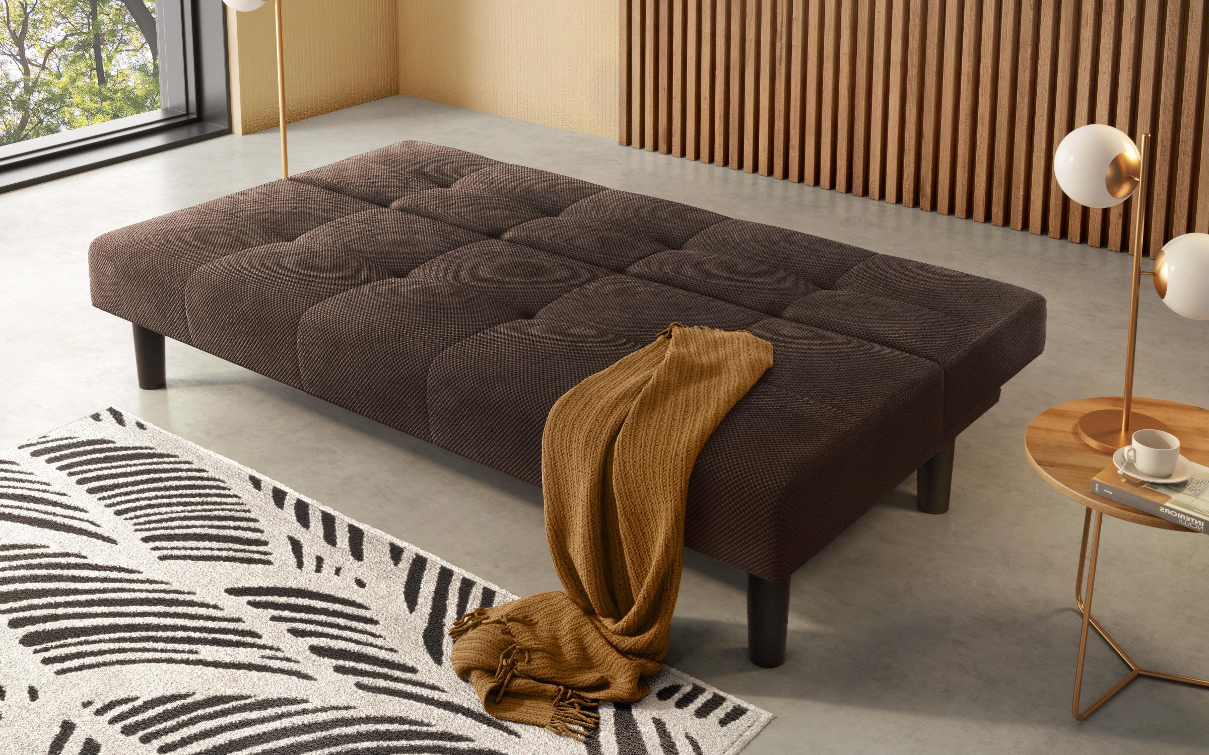 Canapea extensibila click-clack Norte, maro  6