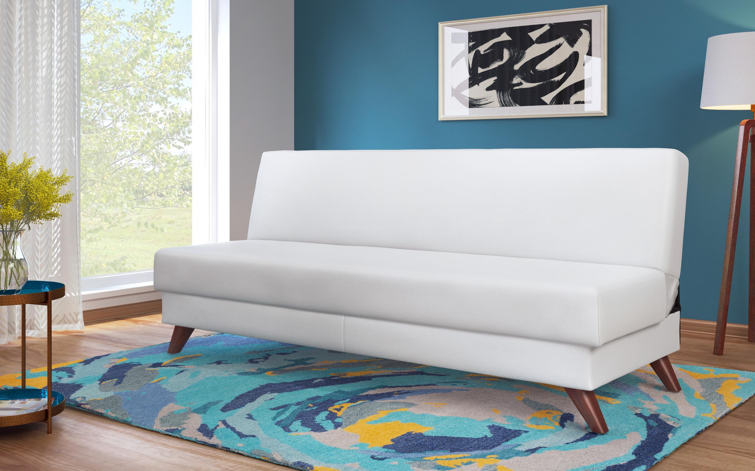 Canapea extensibila click- clack Vais, alb  2