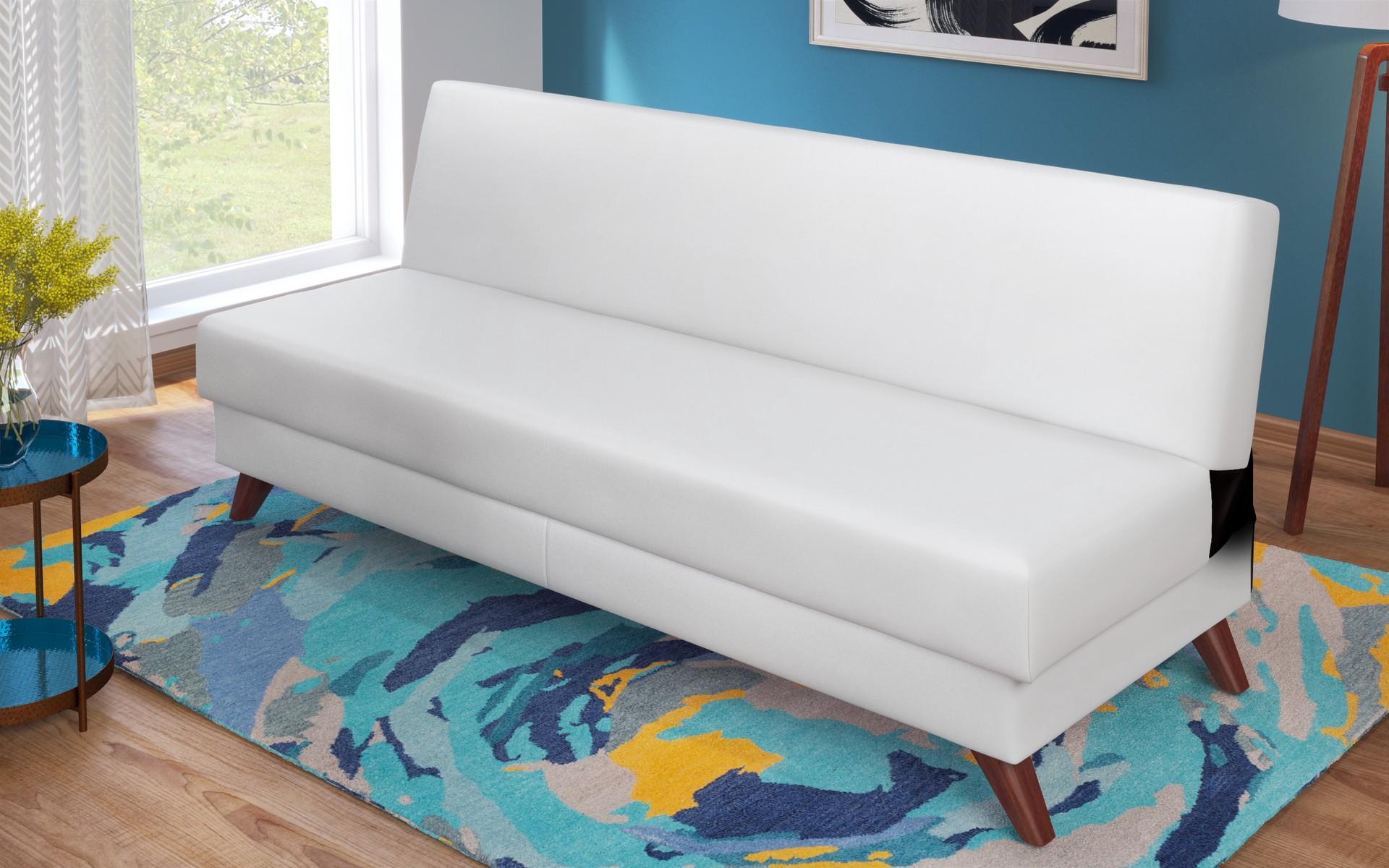 Canapea extensibila click- clack Vais, alb  8