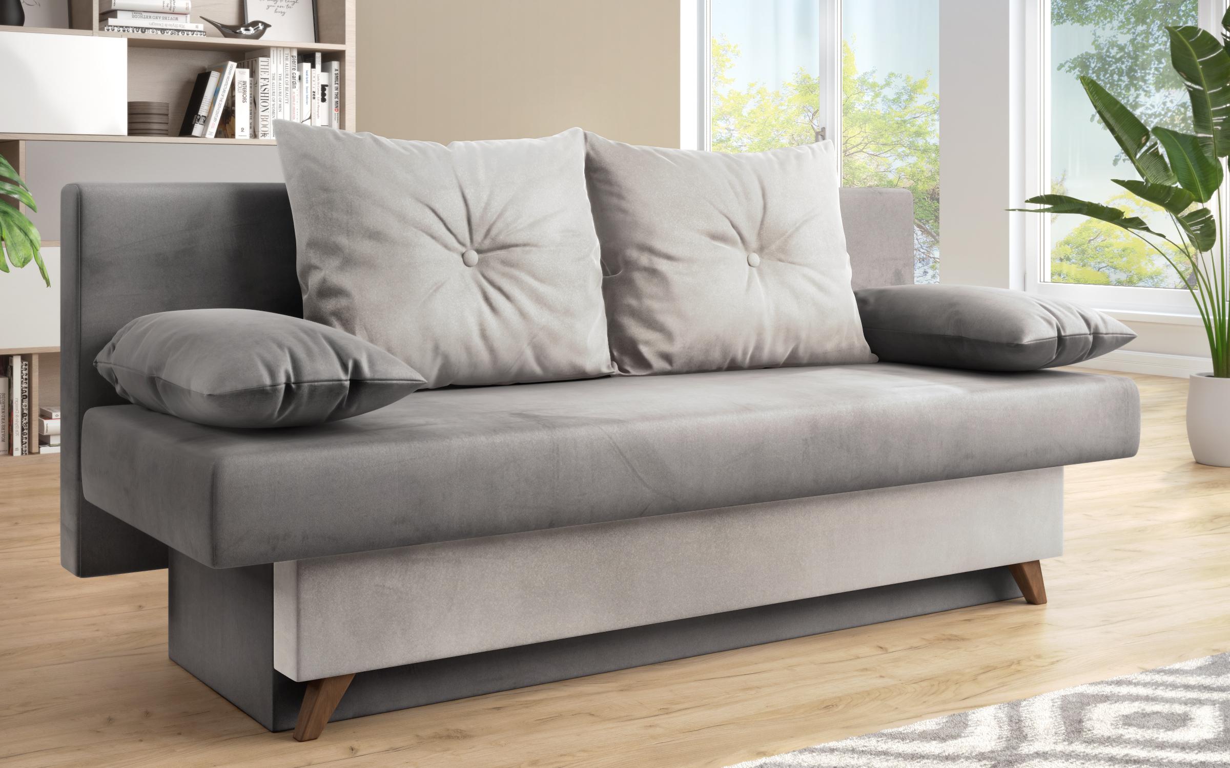 Canapea extensibila Victorio, gri inchis + gri deschis  2