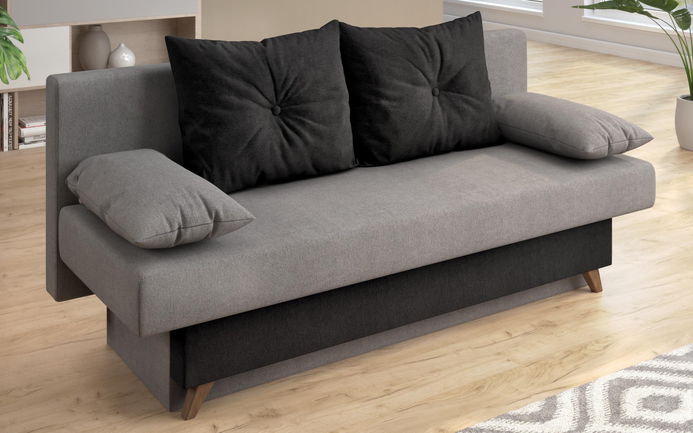 Canapea extensibila Victorio, gri + negru  4