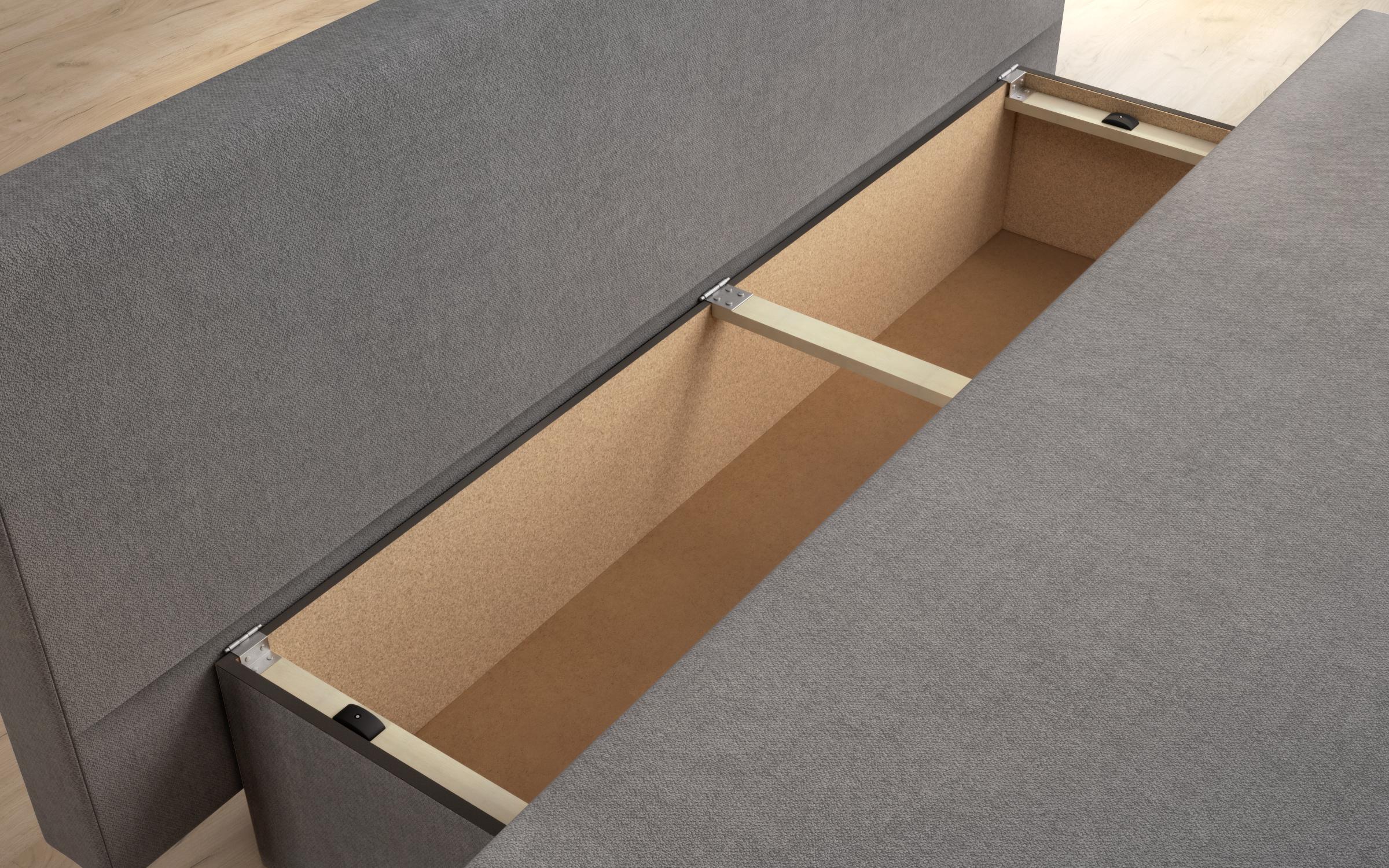 Canapea extensibila Victorio, gri + negru  5