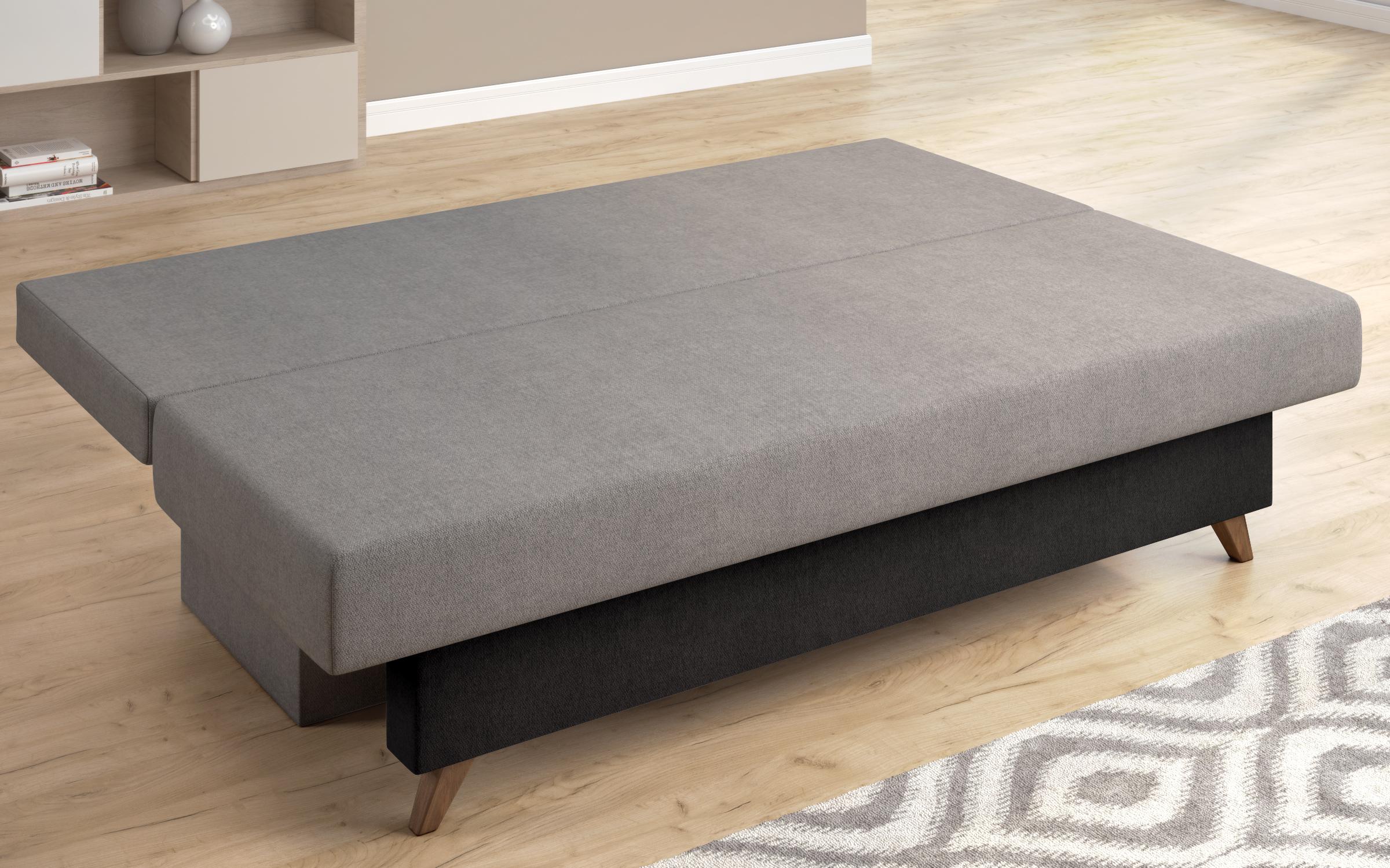 Canapea extensibila Victorio, gri + negru  2