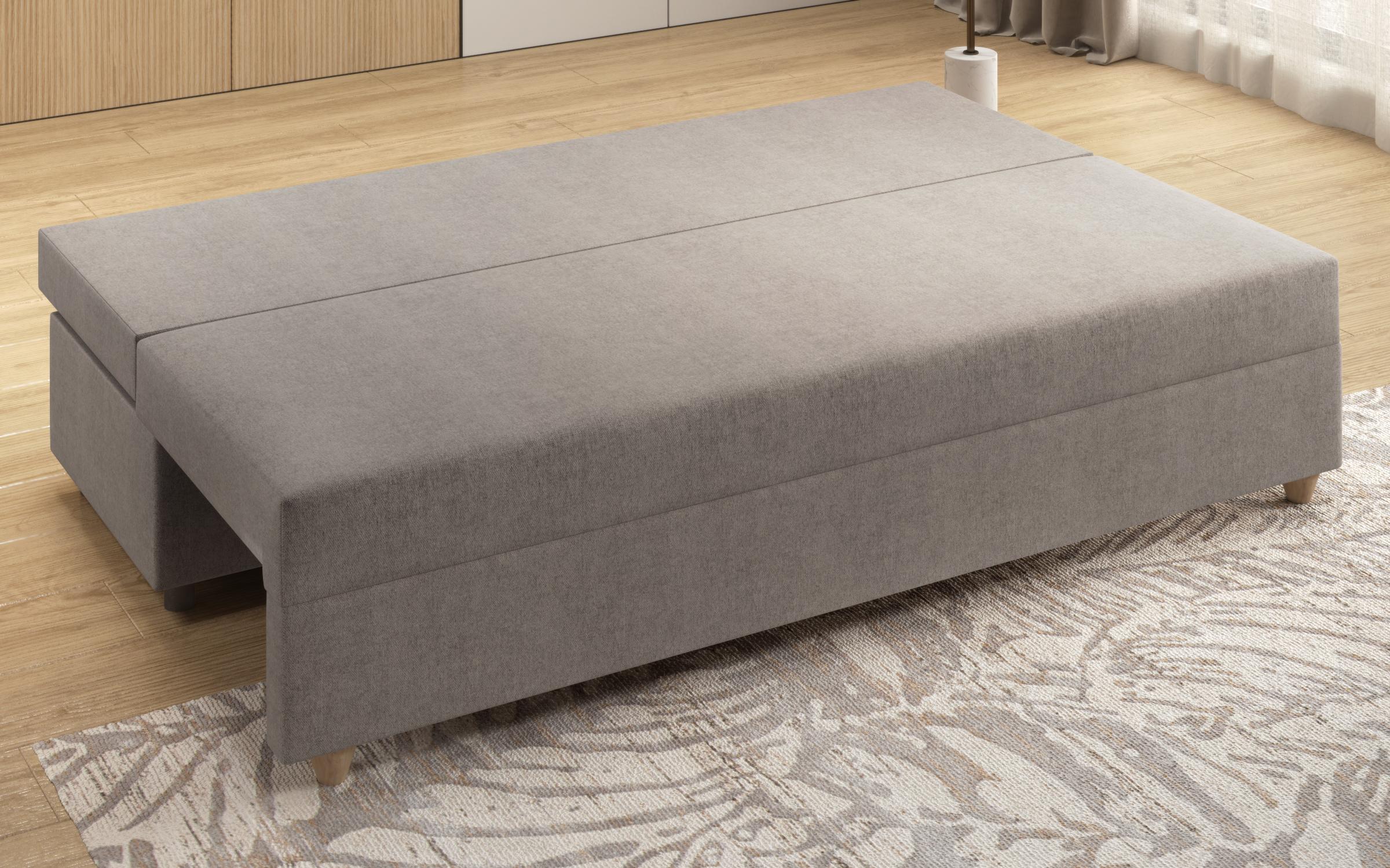 Canapea + taburet Vitaro, gri  7
