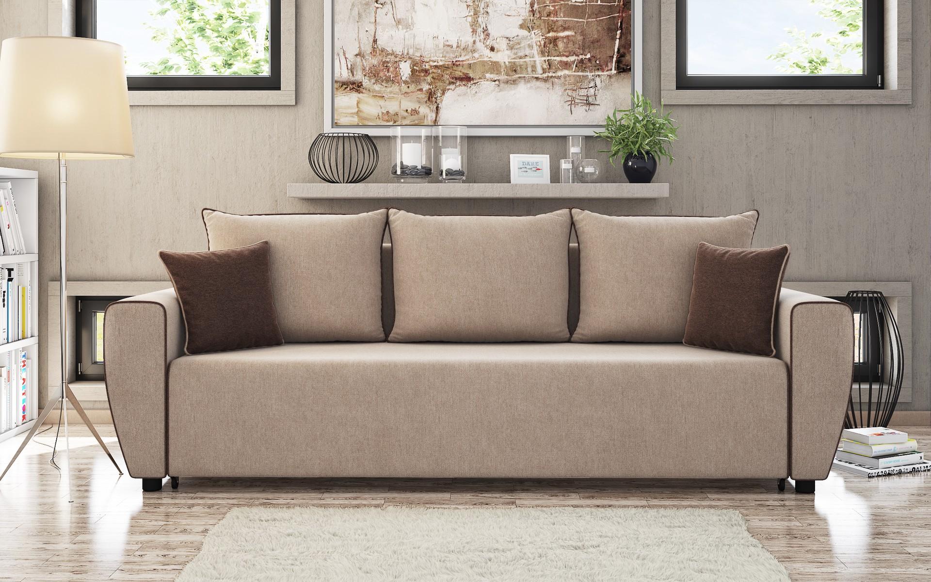 Canapea extensibila Orhideea, bej  1