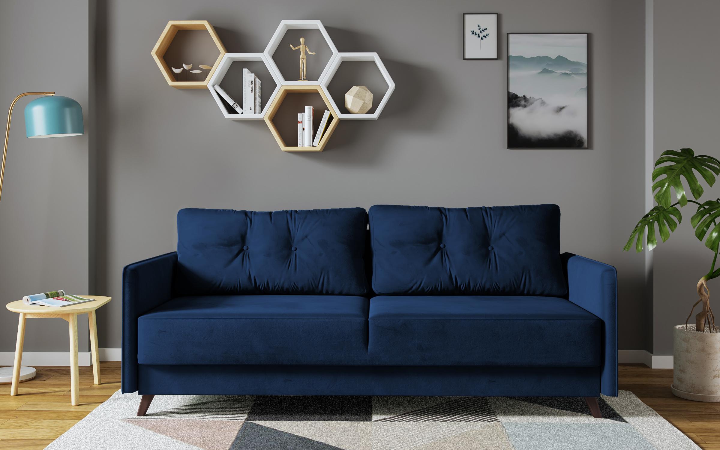 Canapea extensibila Bali, albastru  1