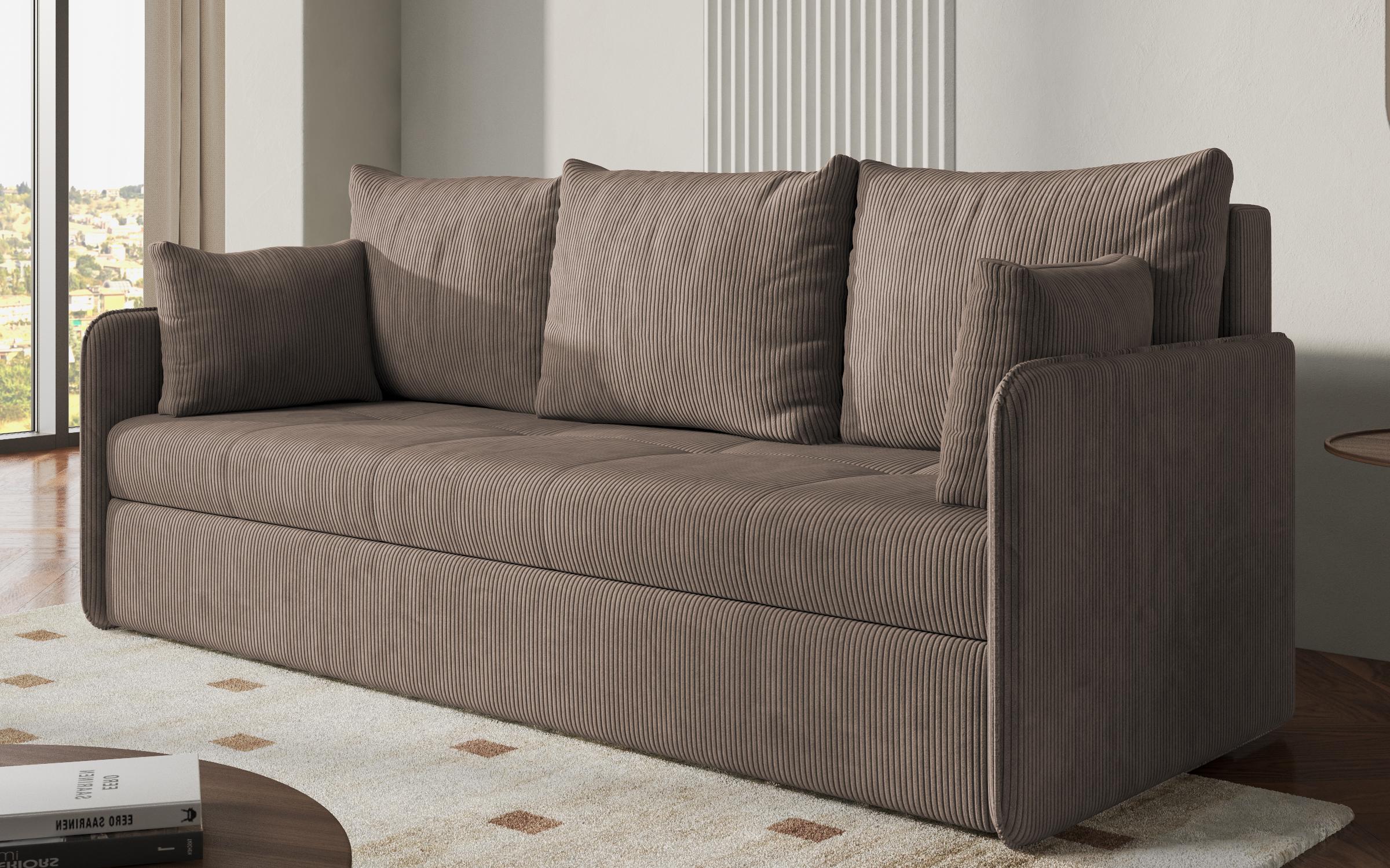 Canapea extensibila Astel, maro deschis  2