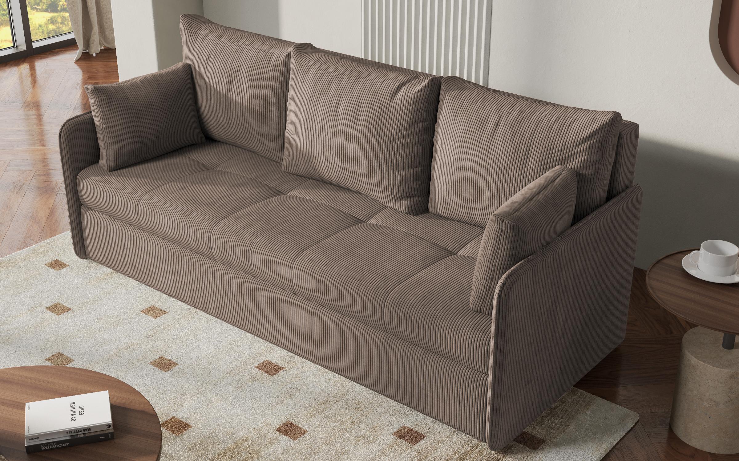 Canapea extensibila Astel, maro deschis  3