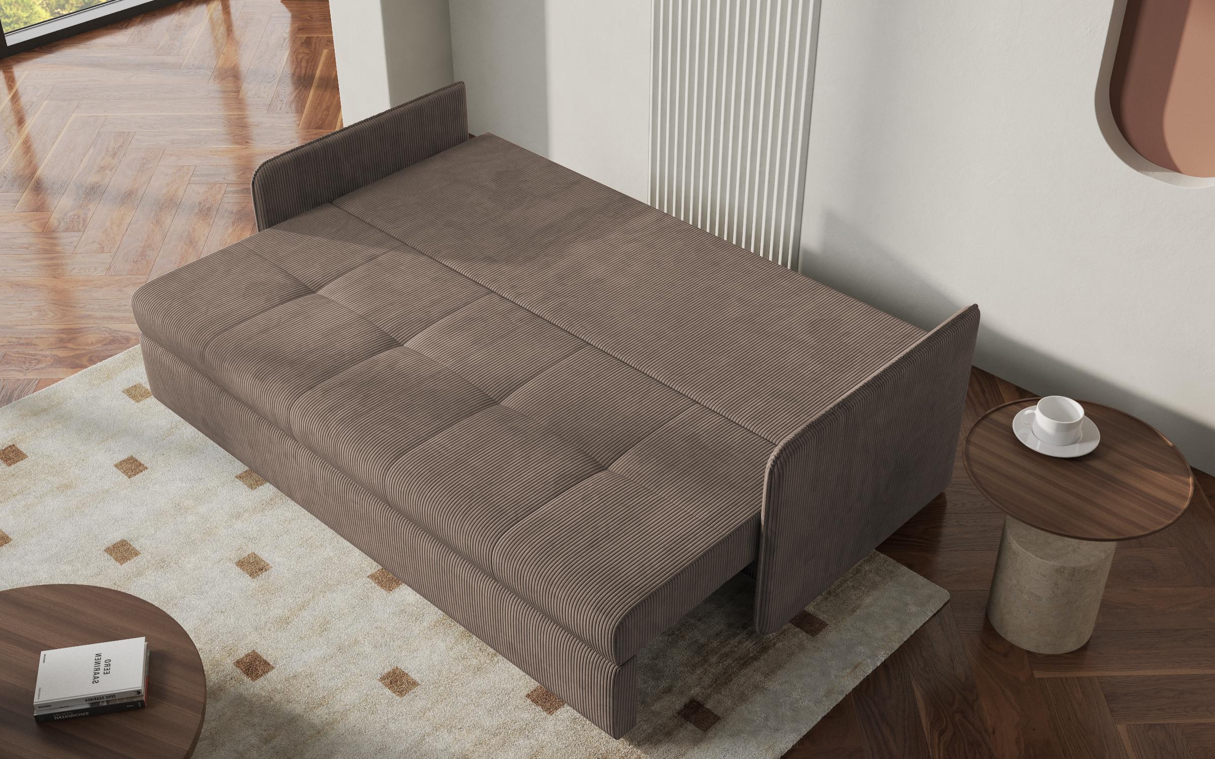 Canapea extensibila Astel, maro deschis  5