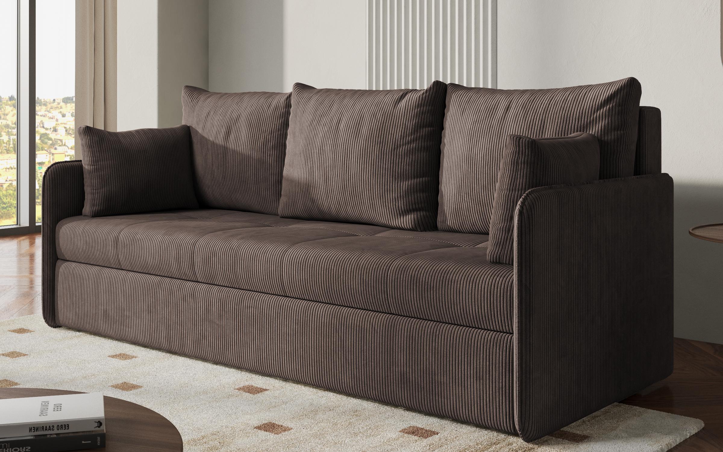 Canapea extensibila Astel, maro  2