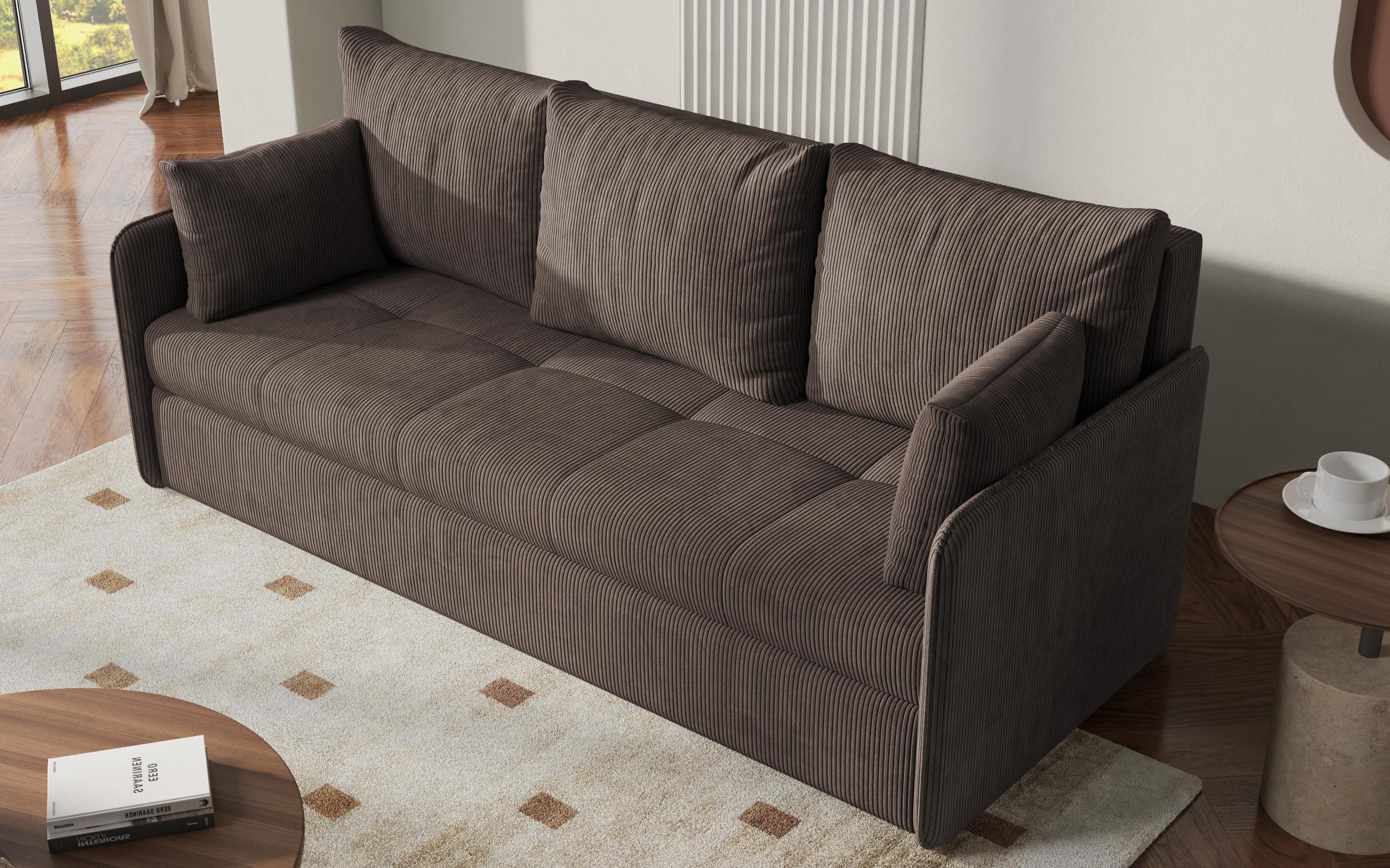 Canapea extensibila Astel, maro  3