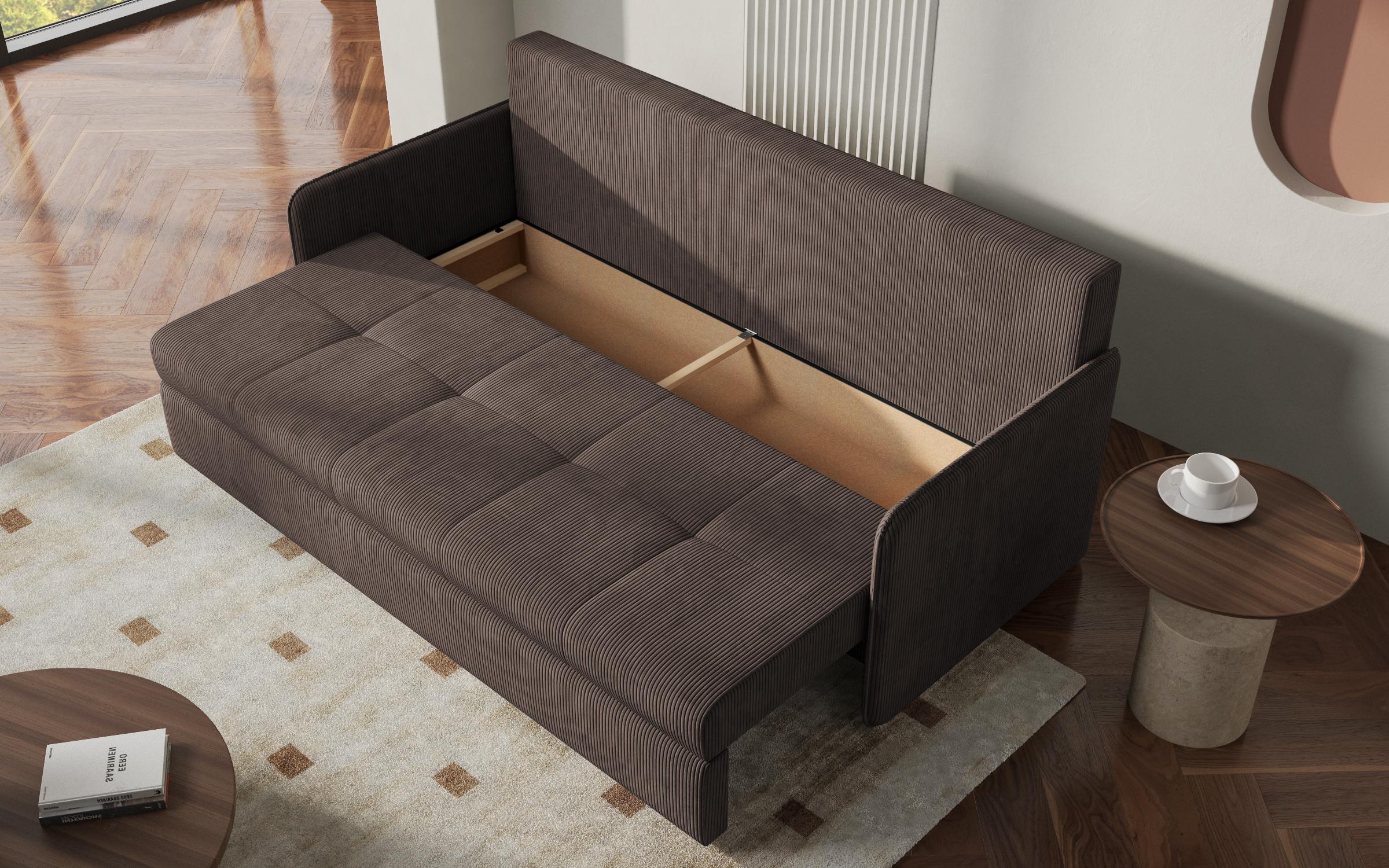 Canapea extensibila Astel, maro  5