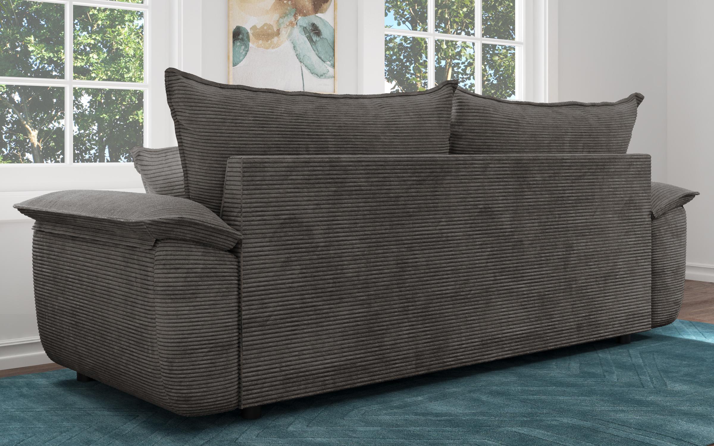 Canapea extensibila Elzas, gri-maroniu  7