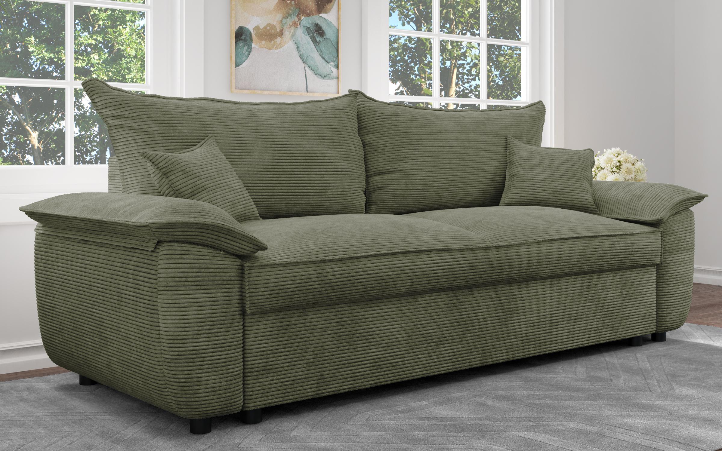 Canapea extensibila Elzas, verde  3