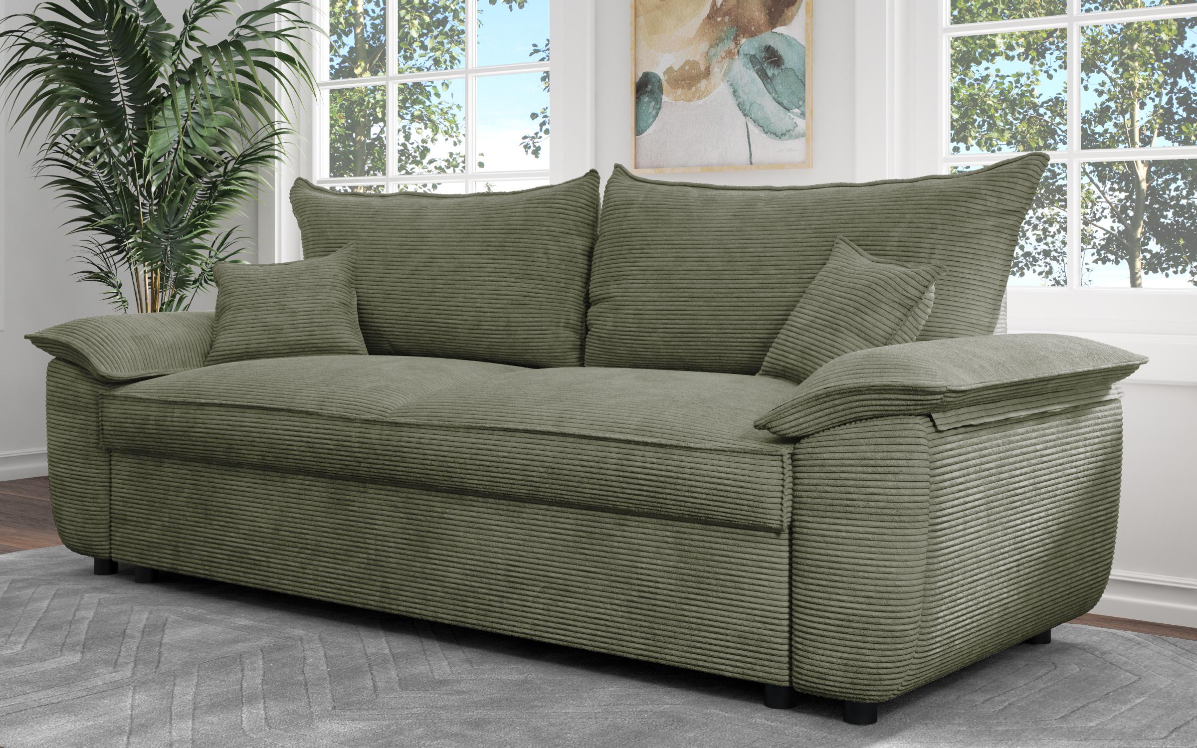 Canapea extensibila Elzas, verde  4