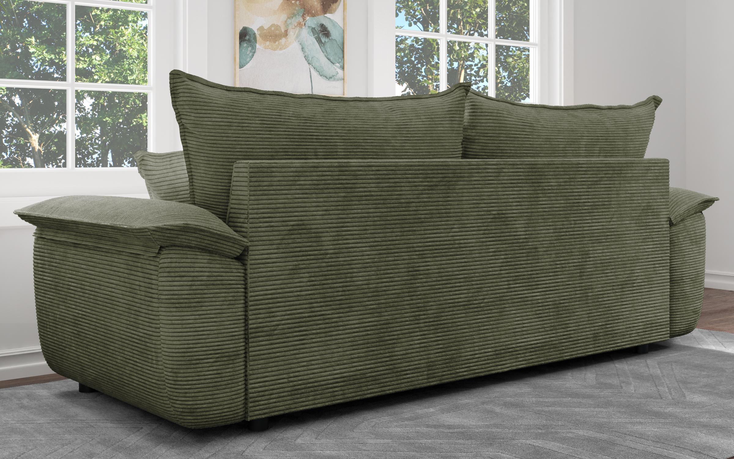 Canapea extensibila Elzas, verde  7