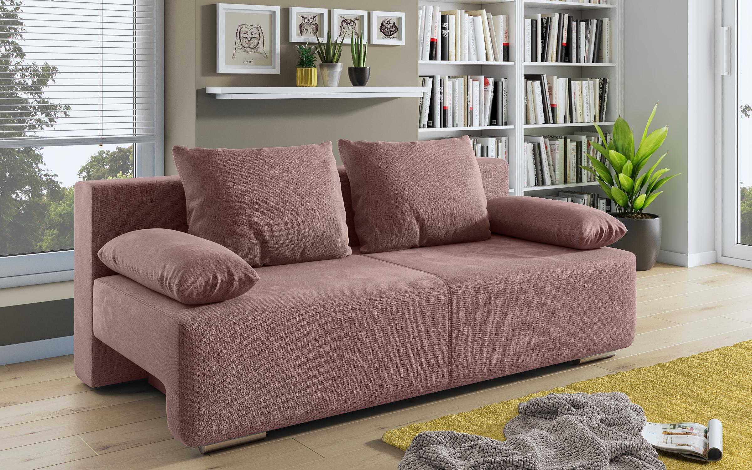 Canapea extensibila Keira, roz  2