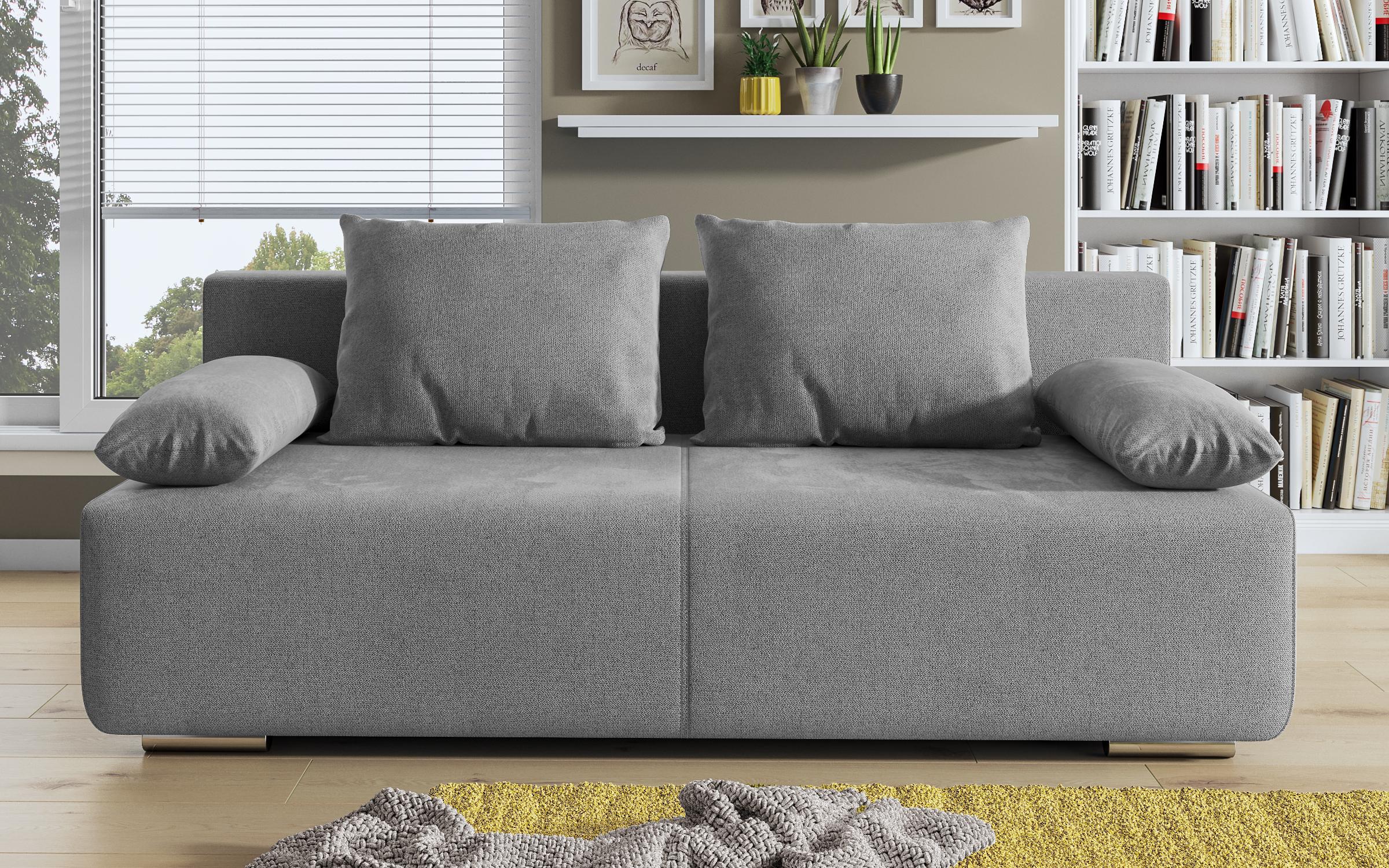 Canapea extensibila Keira, gri deschis 2