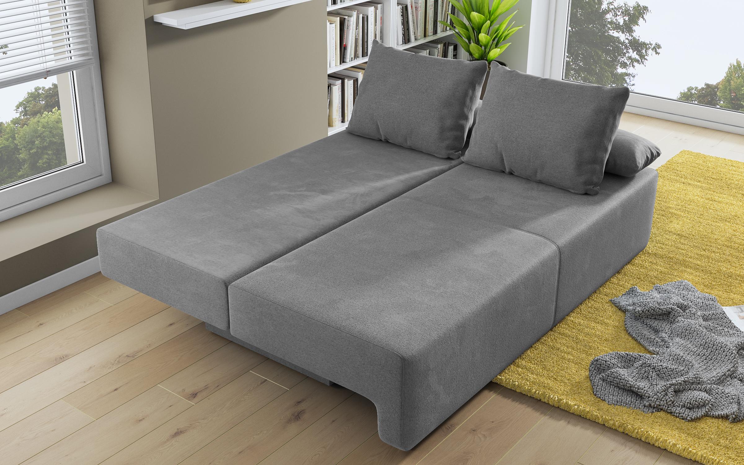 Canapea extensibila Keira, gri deschis 6