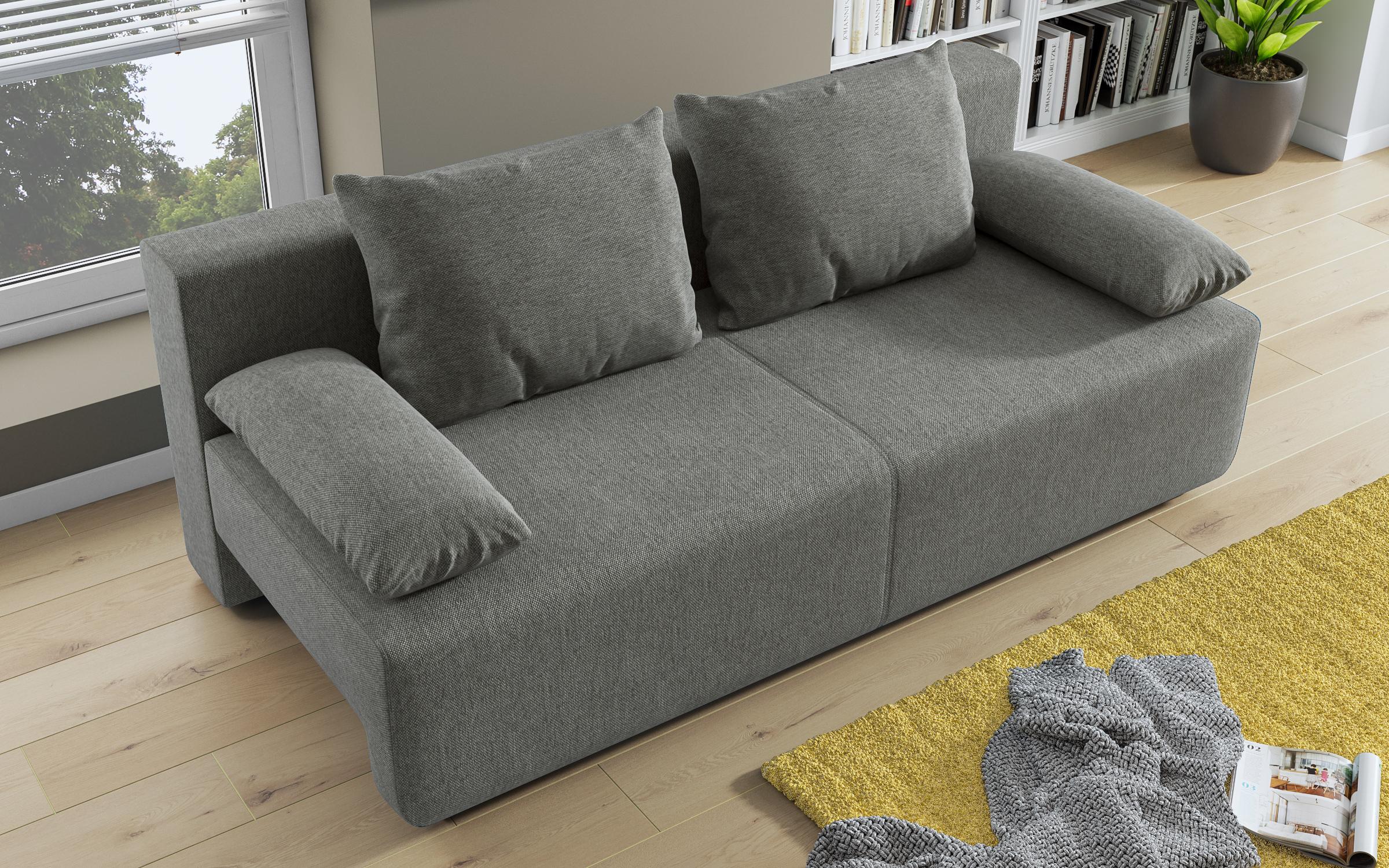 Canapea extensibila Keira, gri-bej  4