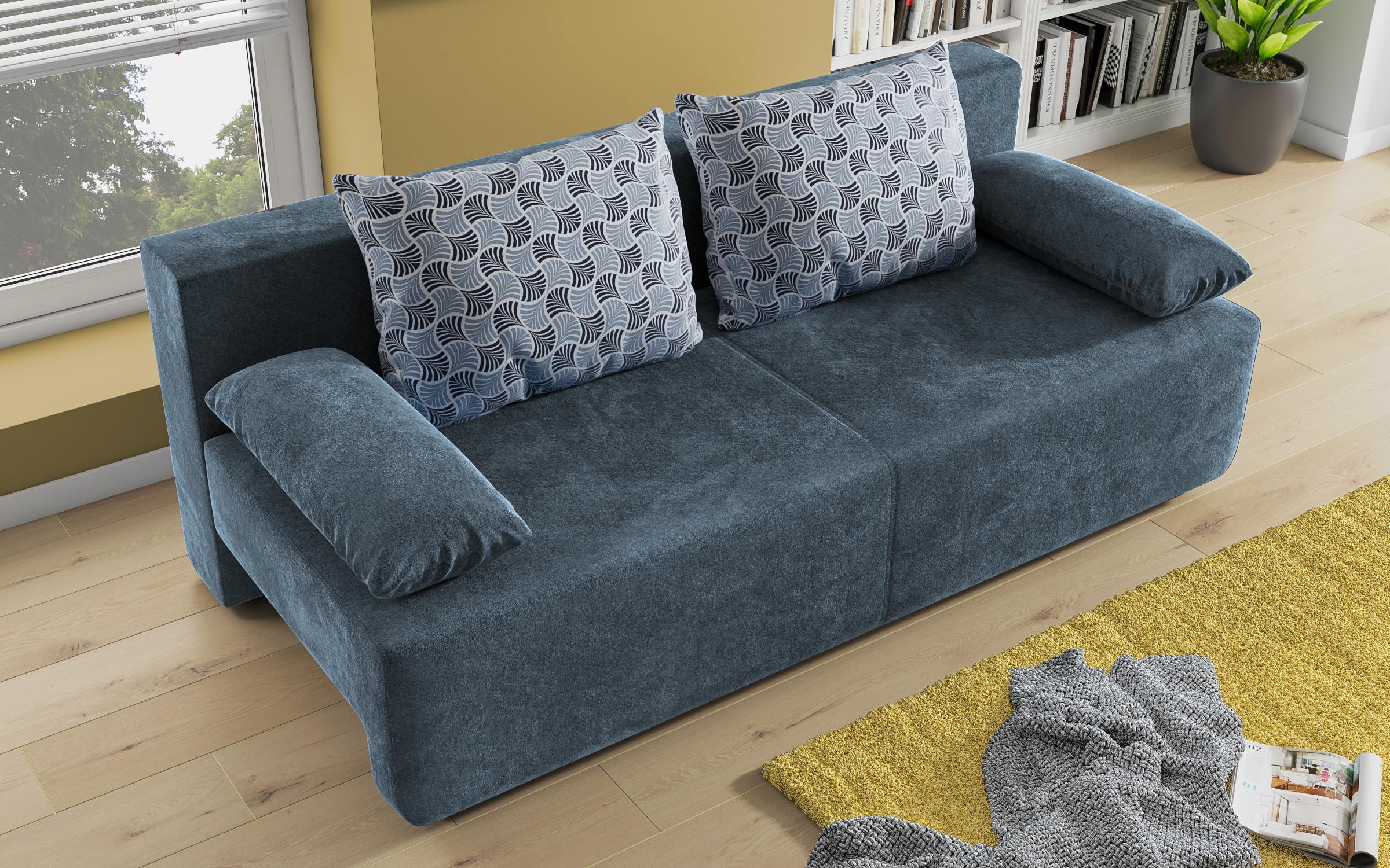 Canapea extensibila Keira, albastru  4