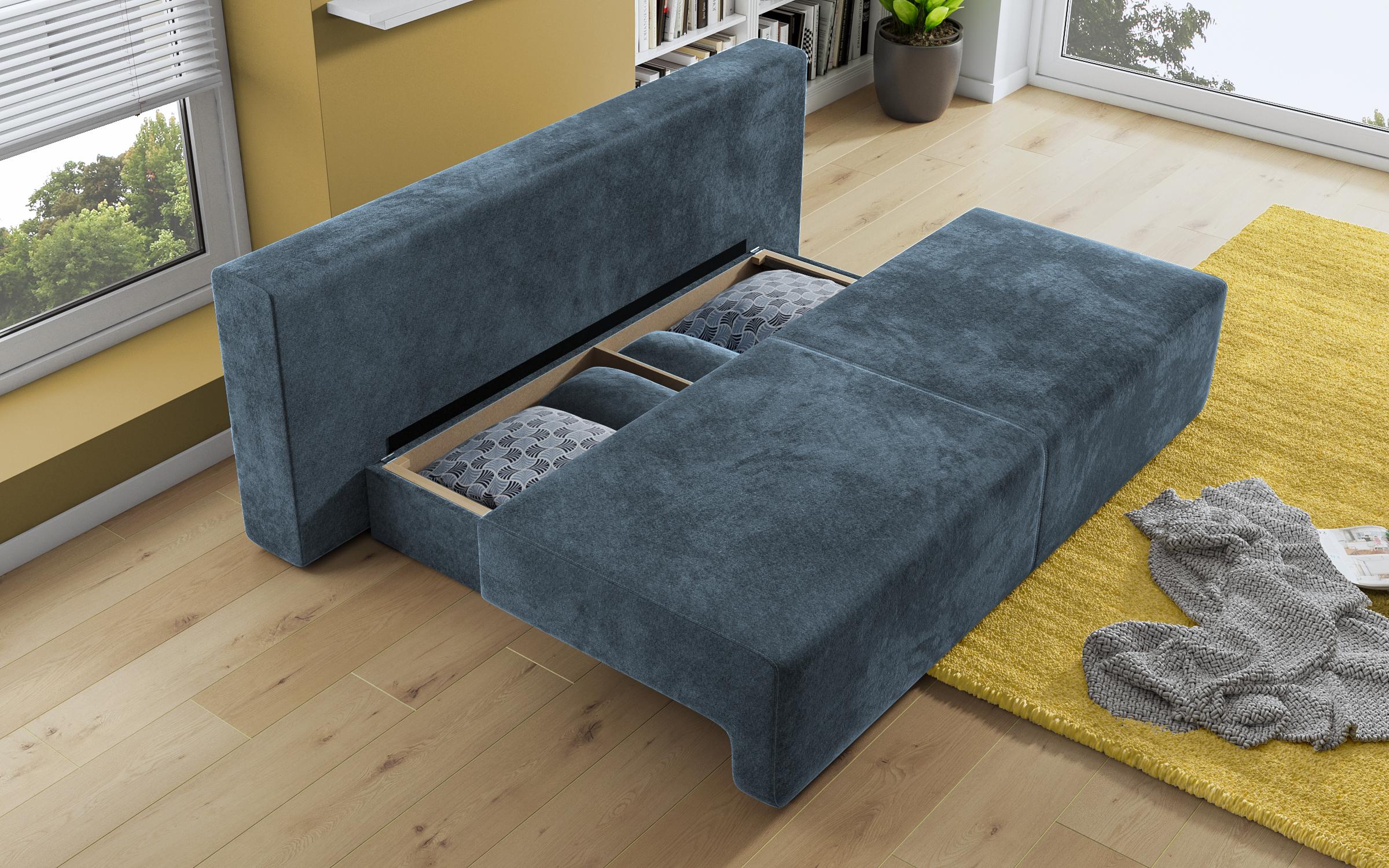 Canapea extensibila Keira, albastru  6