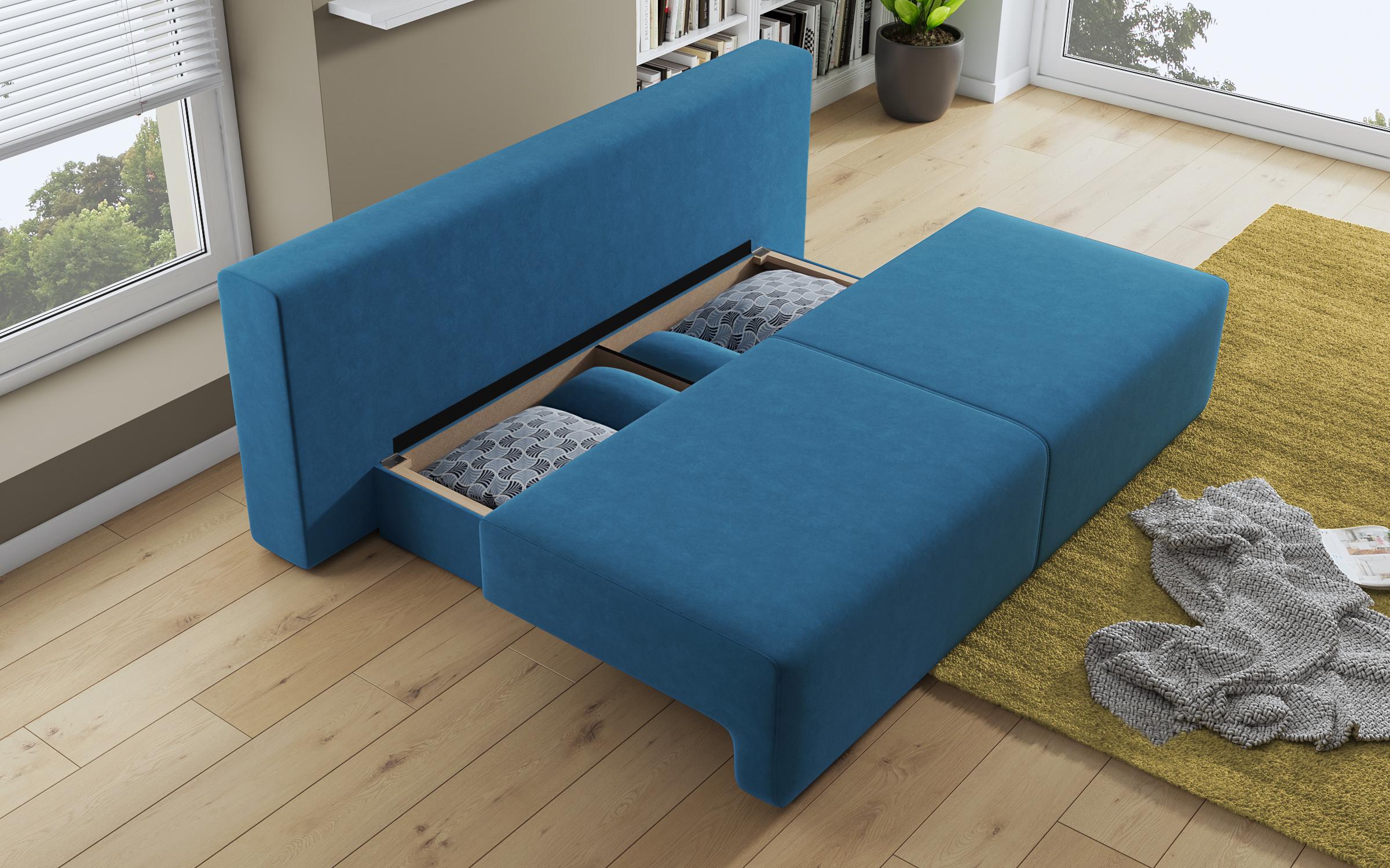 Canapea extensibila Keira, albastru  2