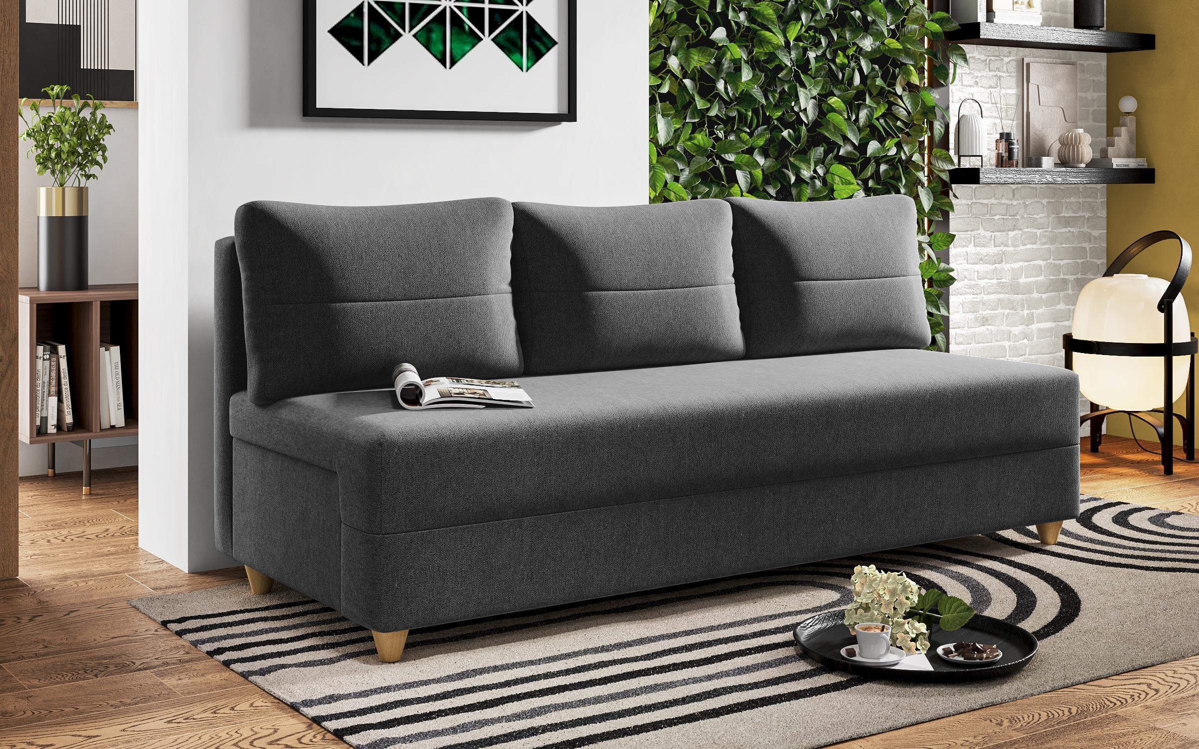 Canapea extensibila Arano, gri inchis  3