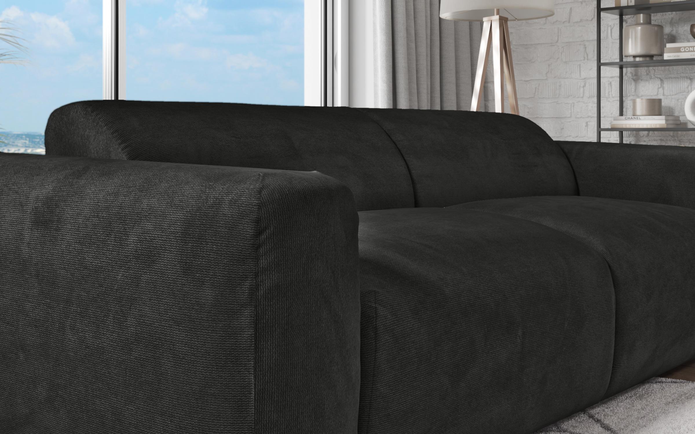 Canapea extensibila Claudi, negru  4