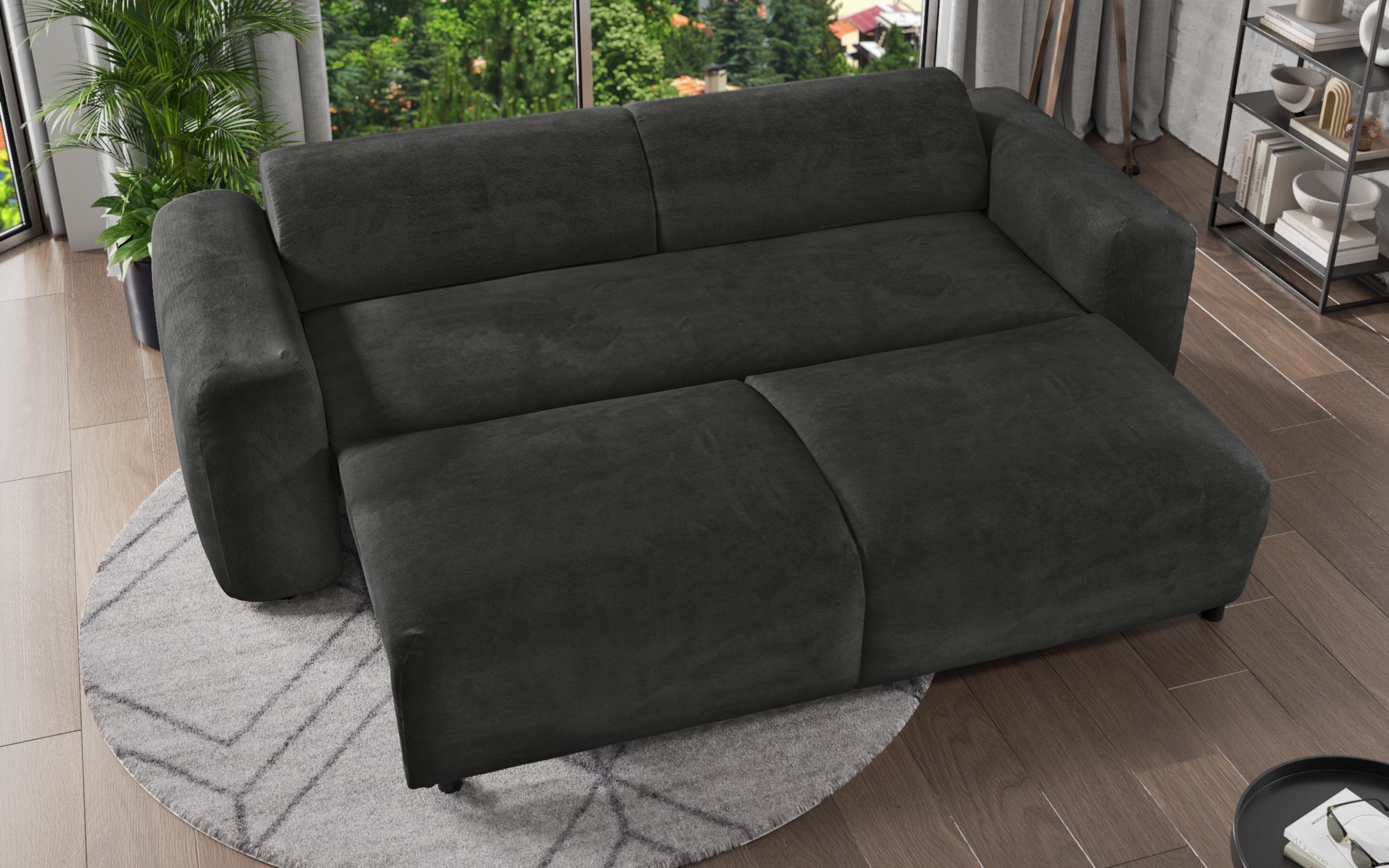 Canapea extensibila Claudi, negru  7