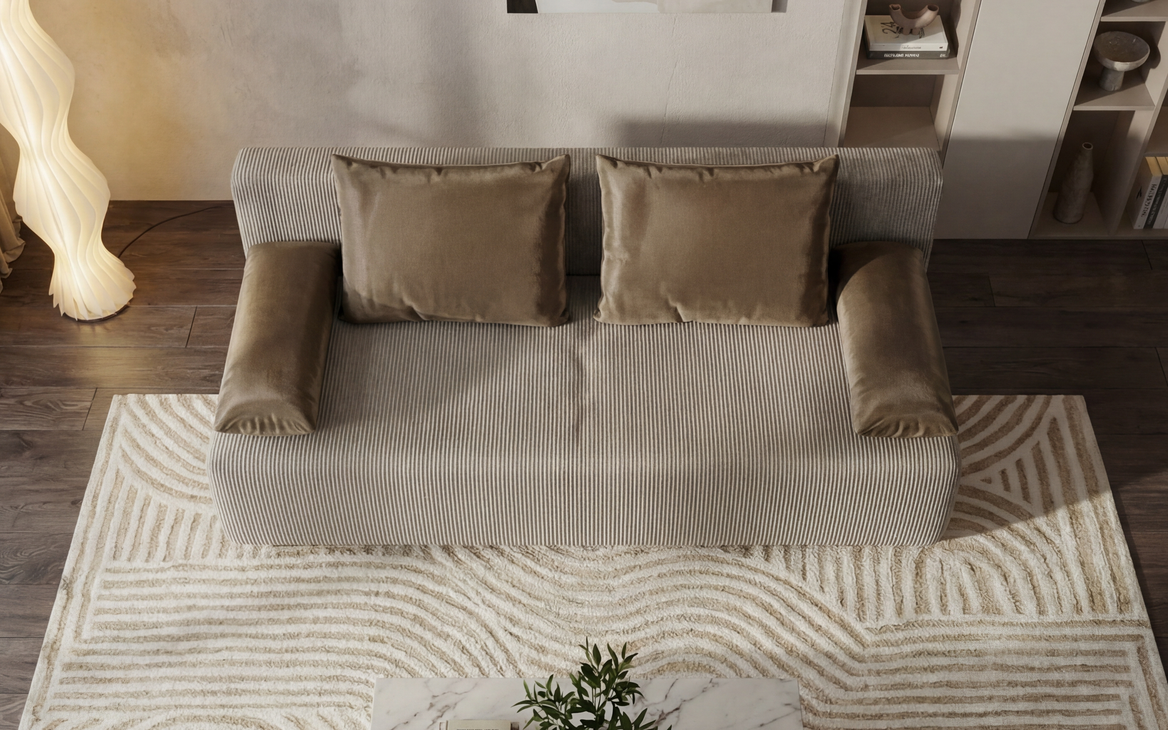 Canapea extensibila Keira Extra, bej  3