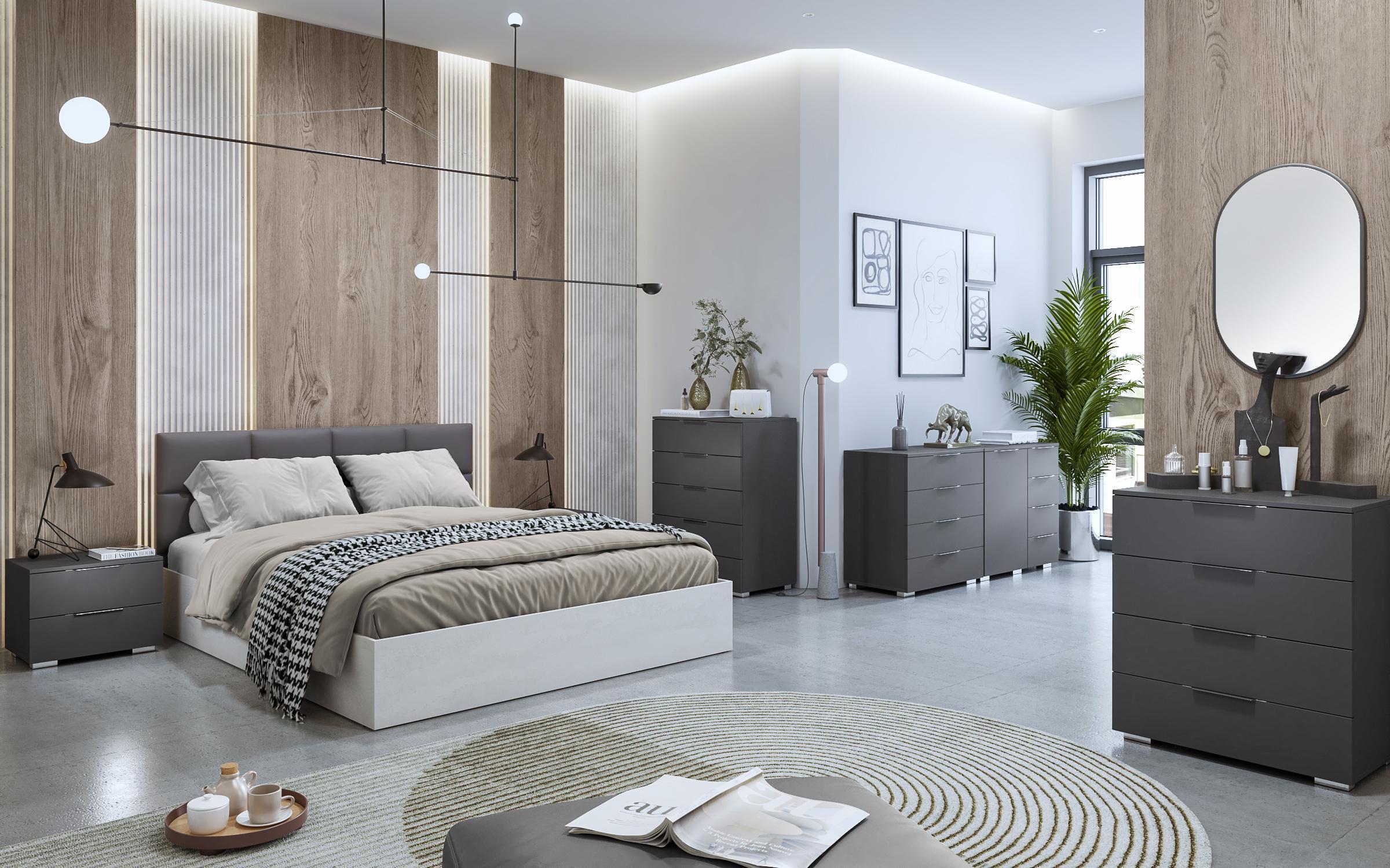 Комод Grigio L, антрацит матовый  2