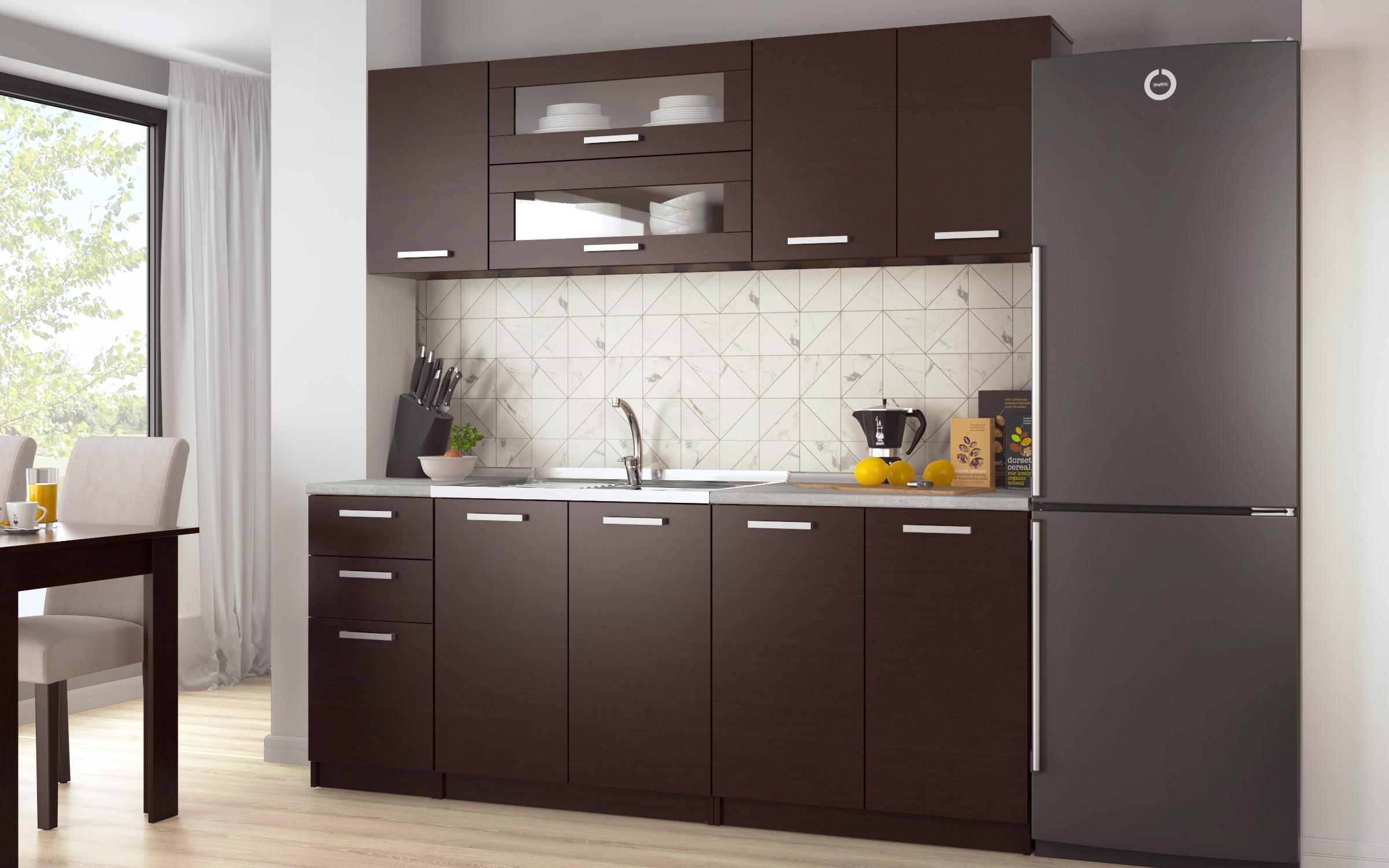 Bucatarie Darina + masa dining Doni, wenge  2