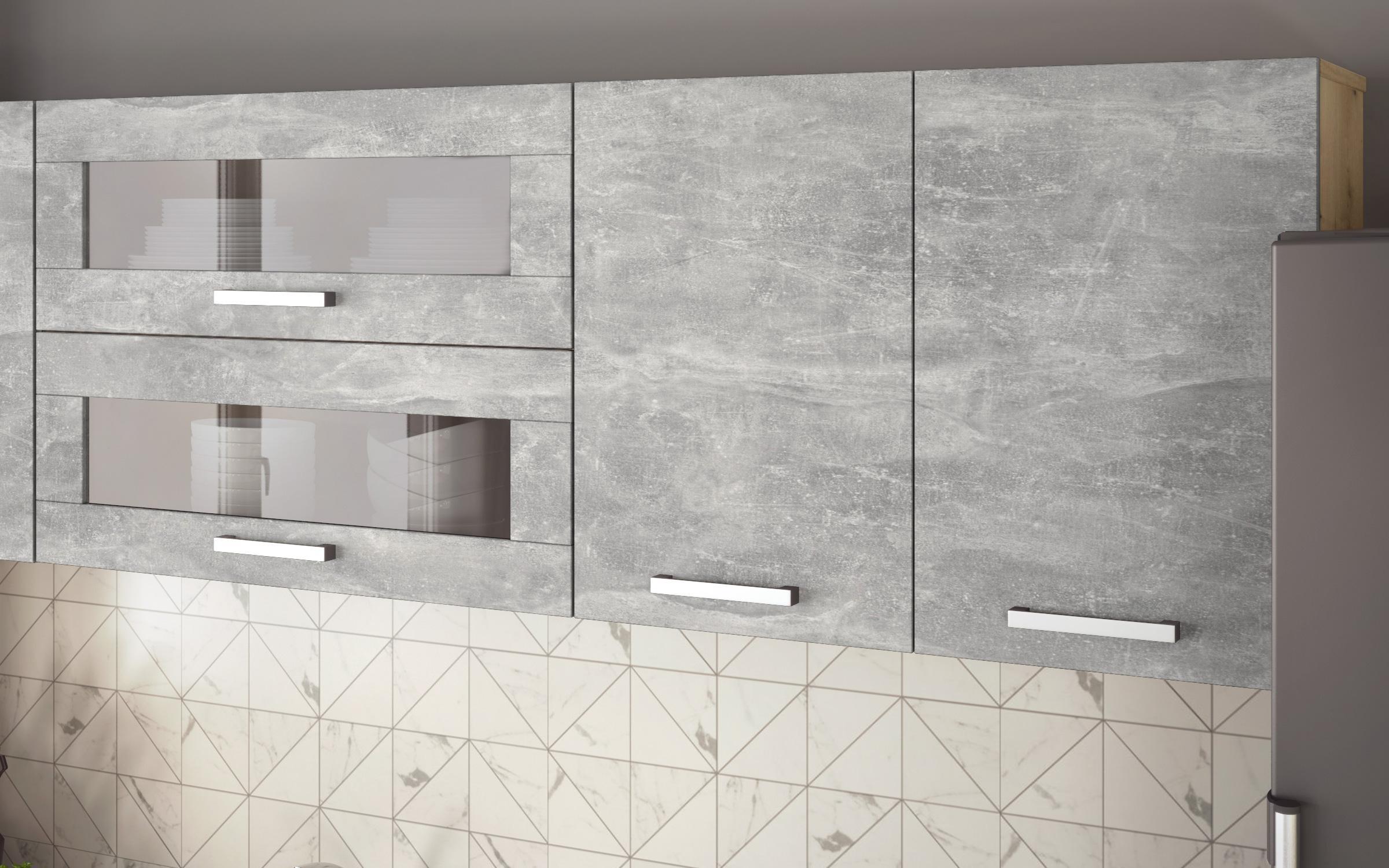 Bucatarie Darina, stejar evoc + beton  3