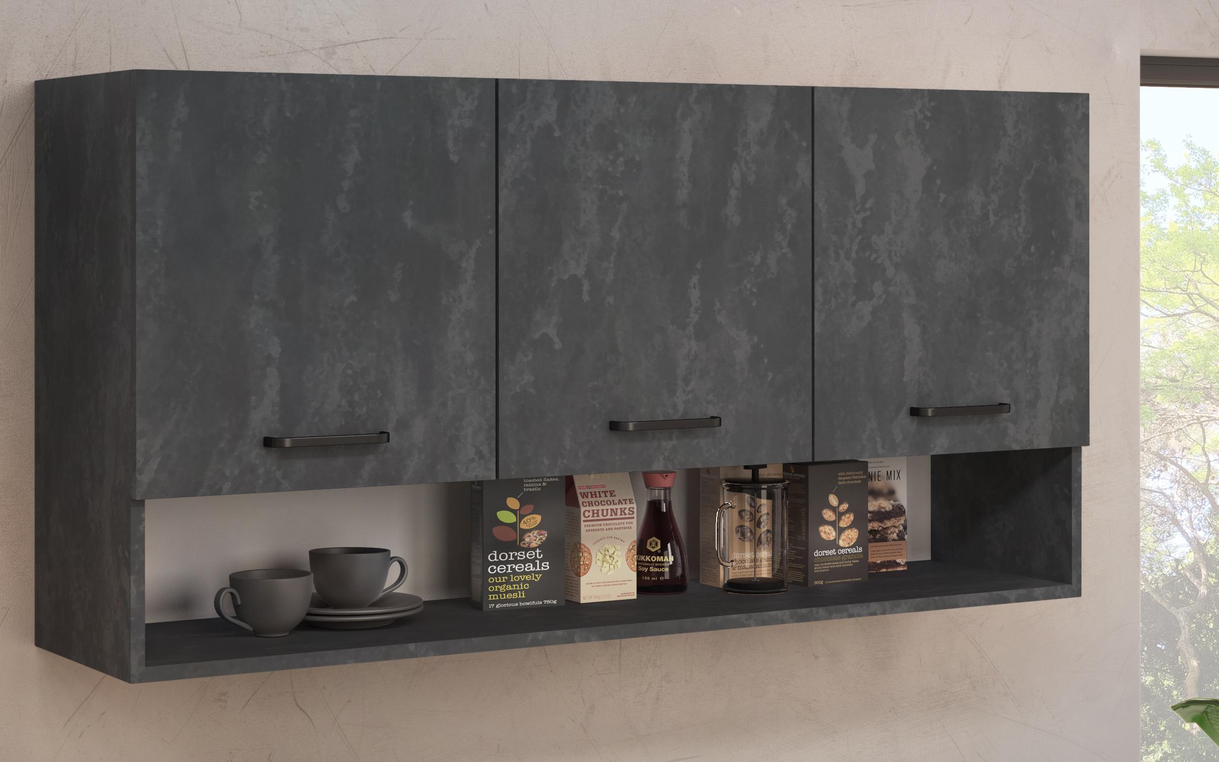 Bucatarie cu blat termic inclus Lora 5 mini, stejar evoc + Magma  4