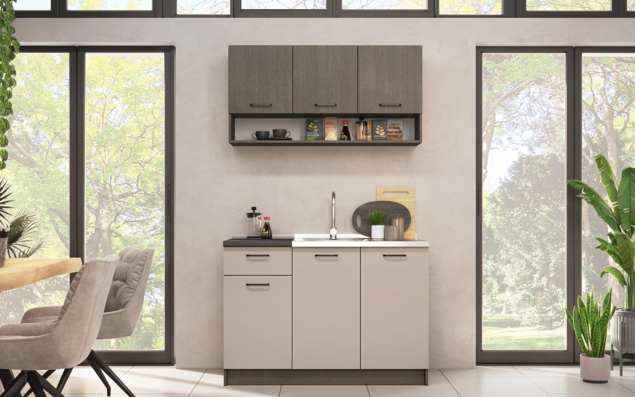 Bucatarie Lora 5 mini, casmir + stejar antracit  2
