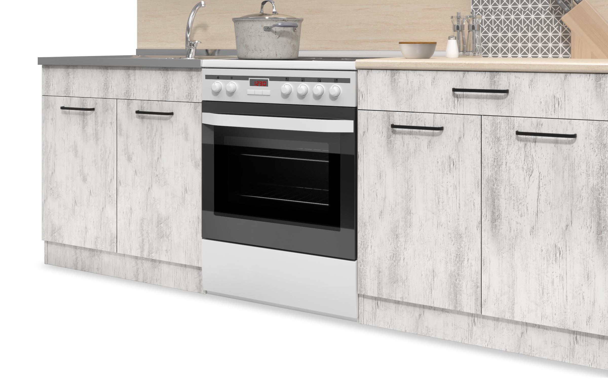 Bucatarie cu blat termic inclus Vivian S, stejar antic  5