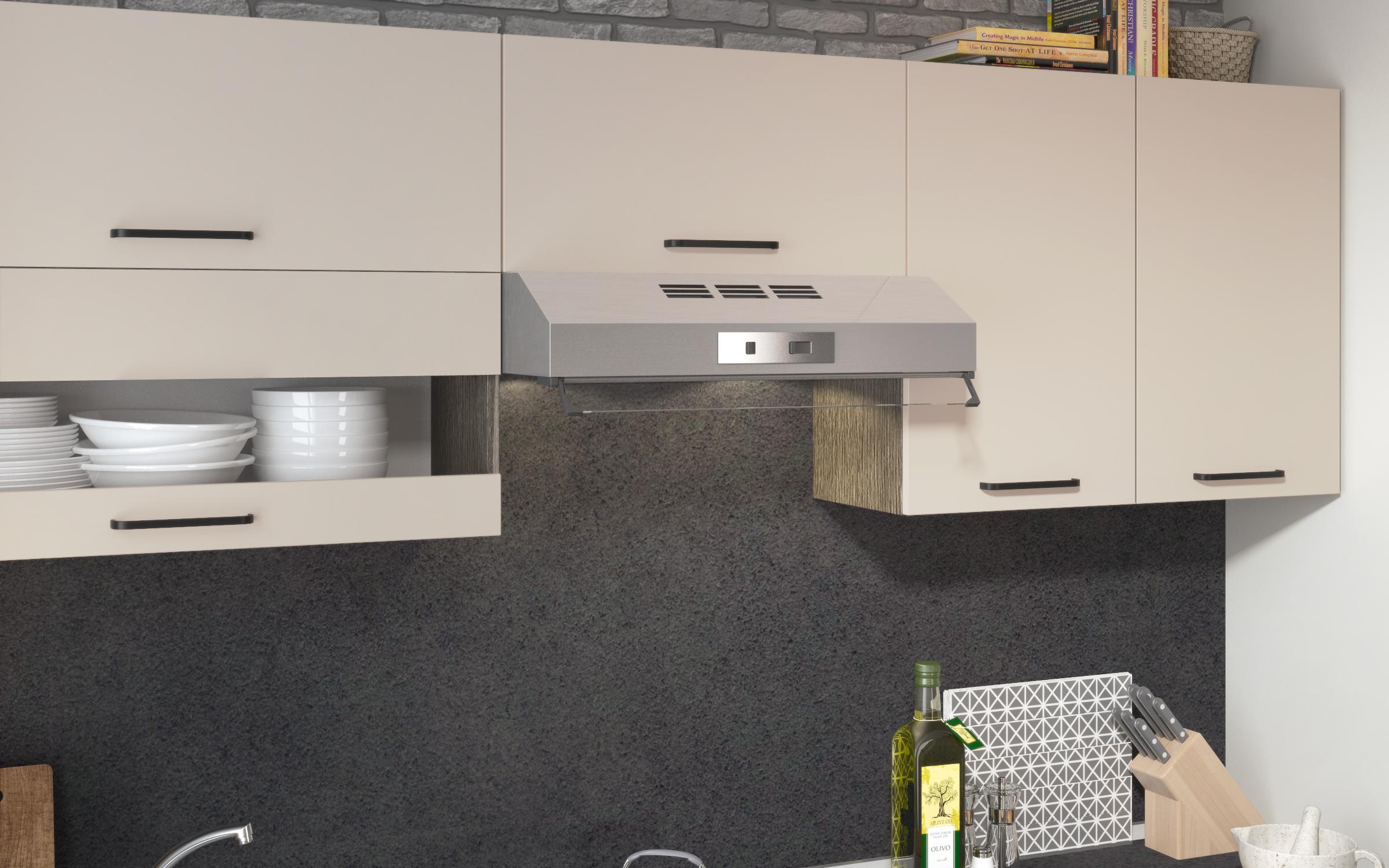 Bucatarie cu blat termic inclus Victoria S, casmir + antracit mat  4