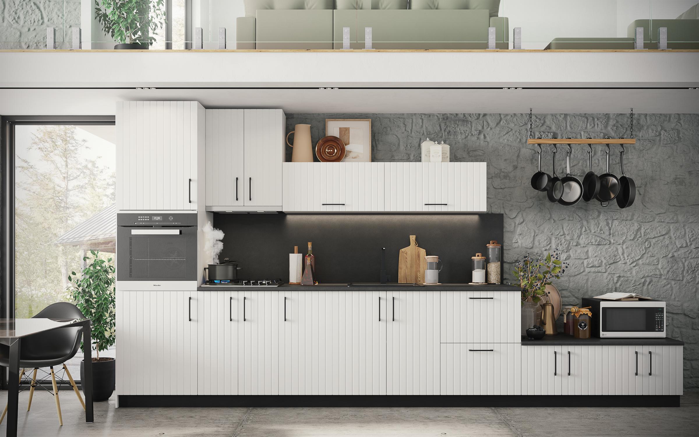 Coloana pentru cuptor Ava 39, alb  2