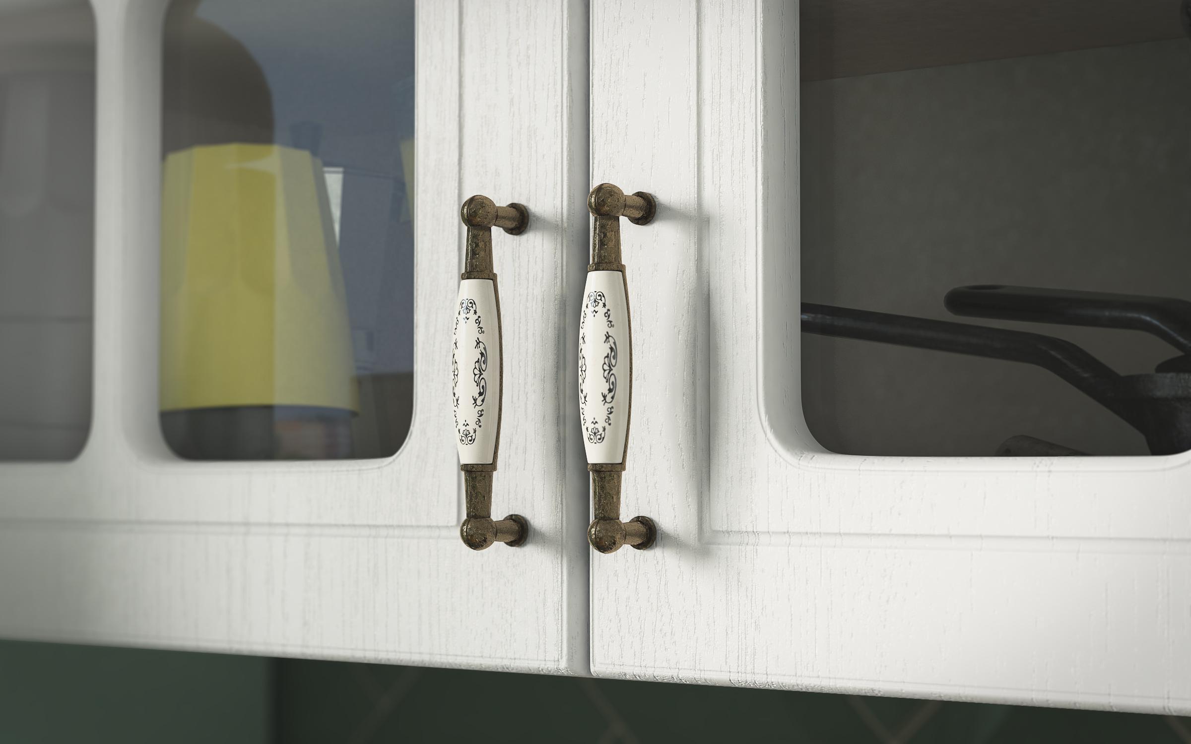 Bucatarie de colt Mirela CM K, textura alba  13