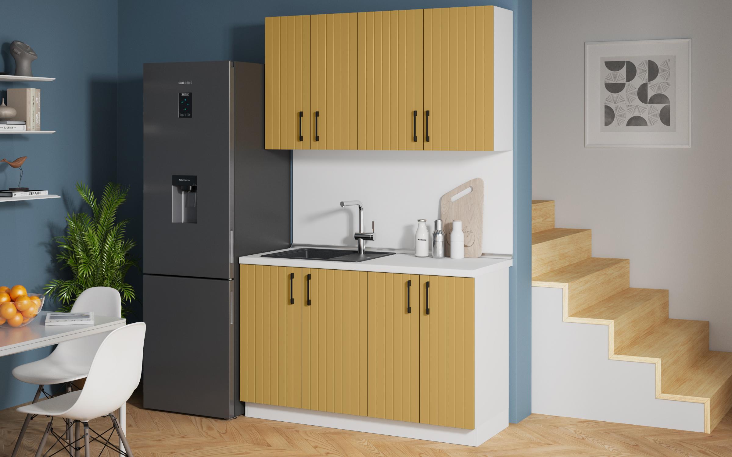 Bucatarie Verona, satin galben  1