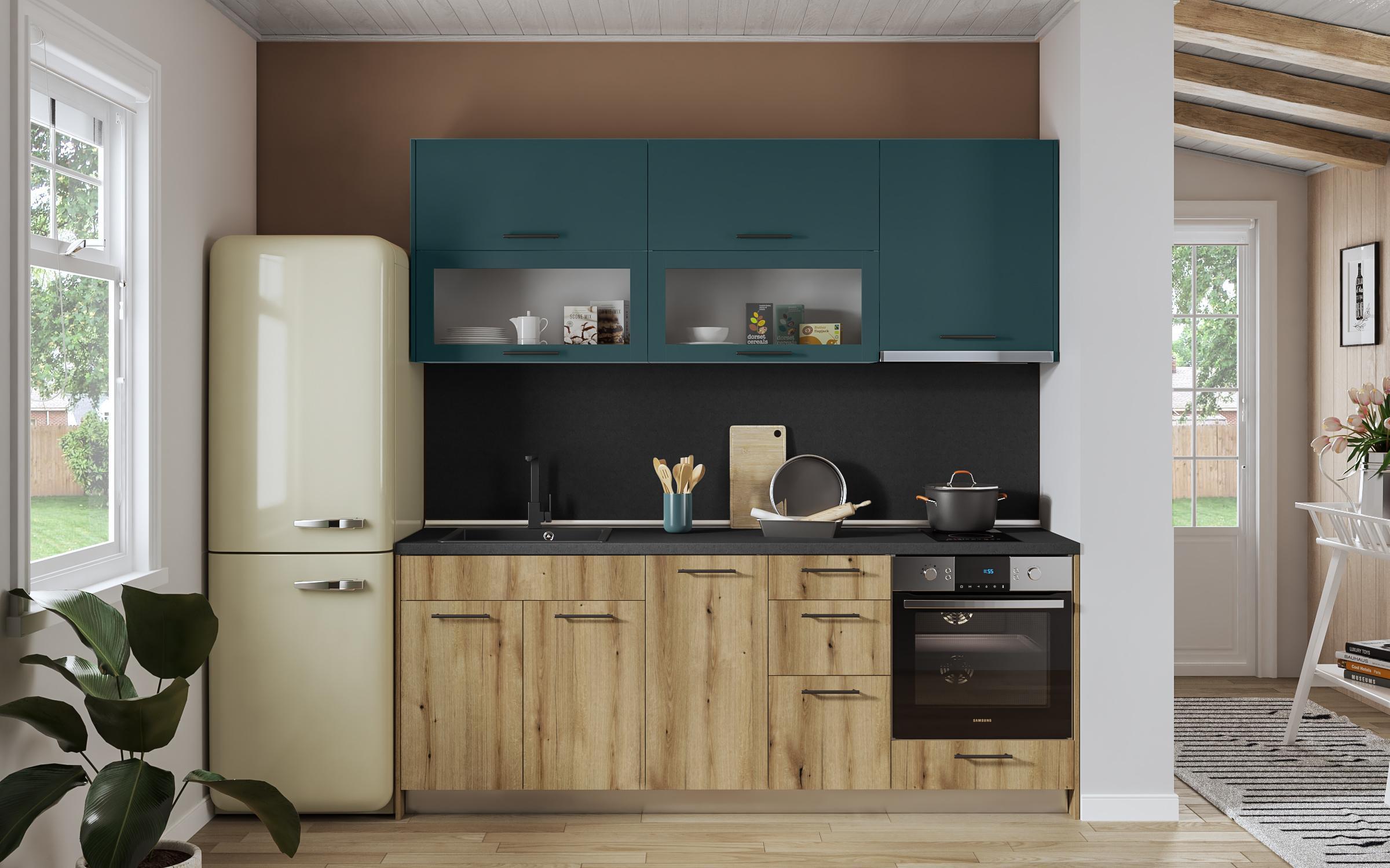 Dulap de bucatarie Dakota 02, stejar evoc  5