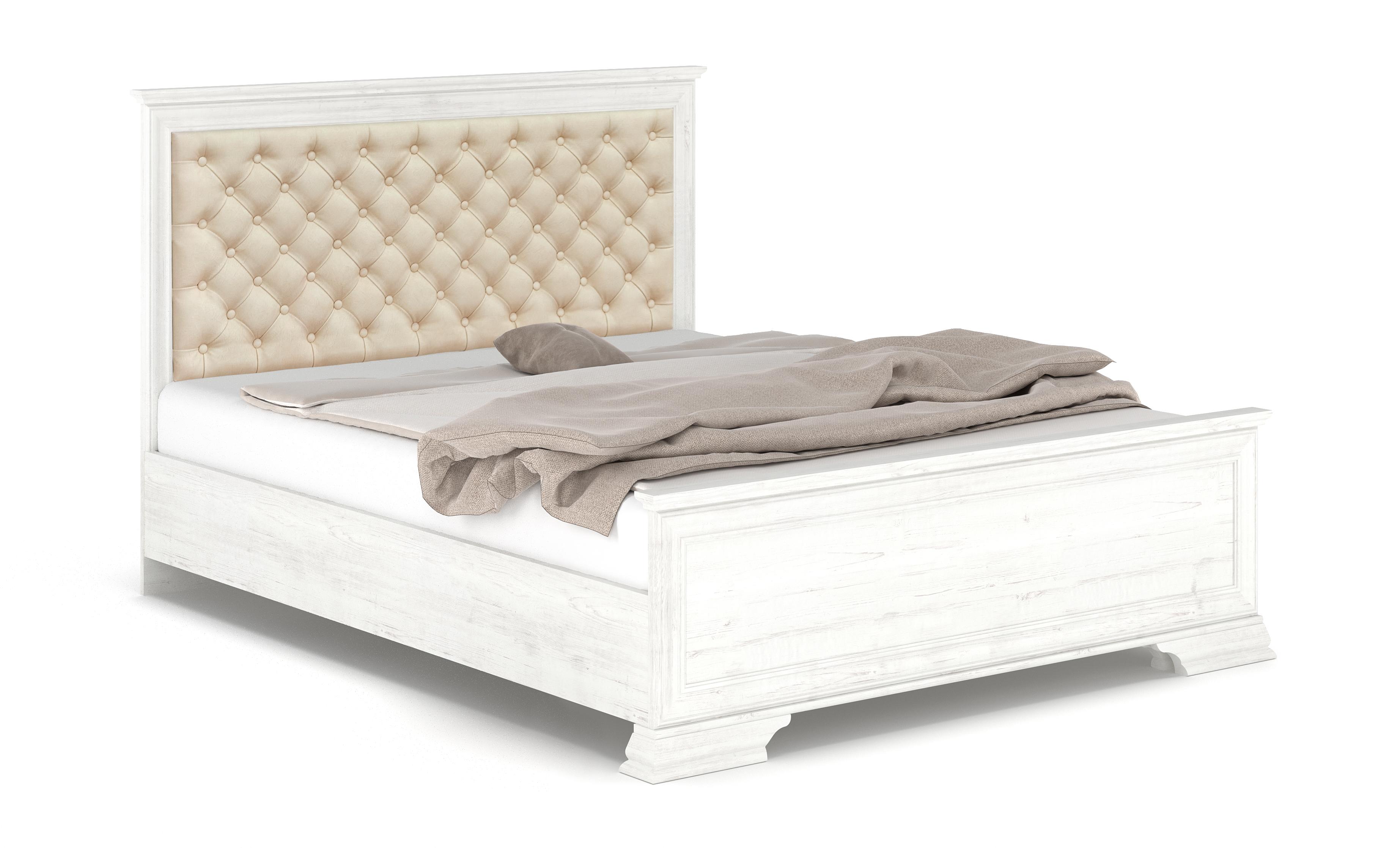 Pat dublu tapitat Alexa pentru saltea 160/200, pin Andersen Lux  1