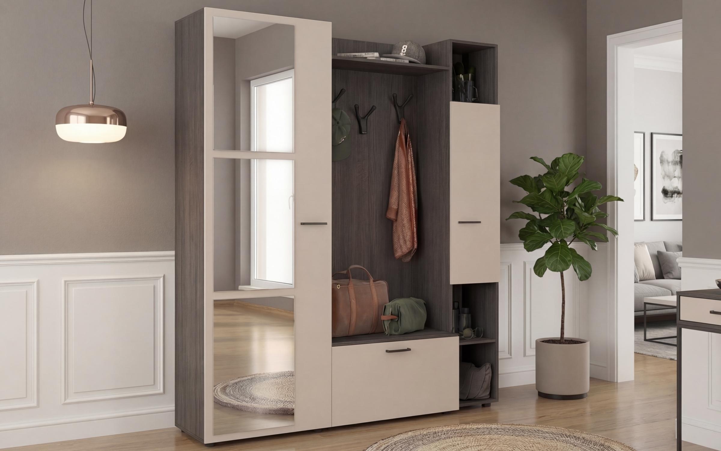 Cuier Lago, casmir + stejar antracit  1