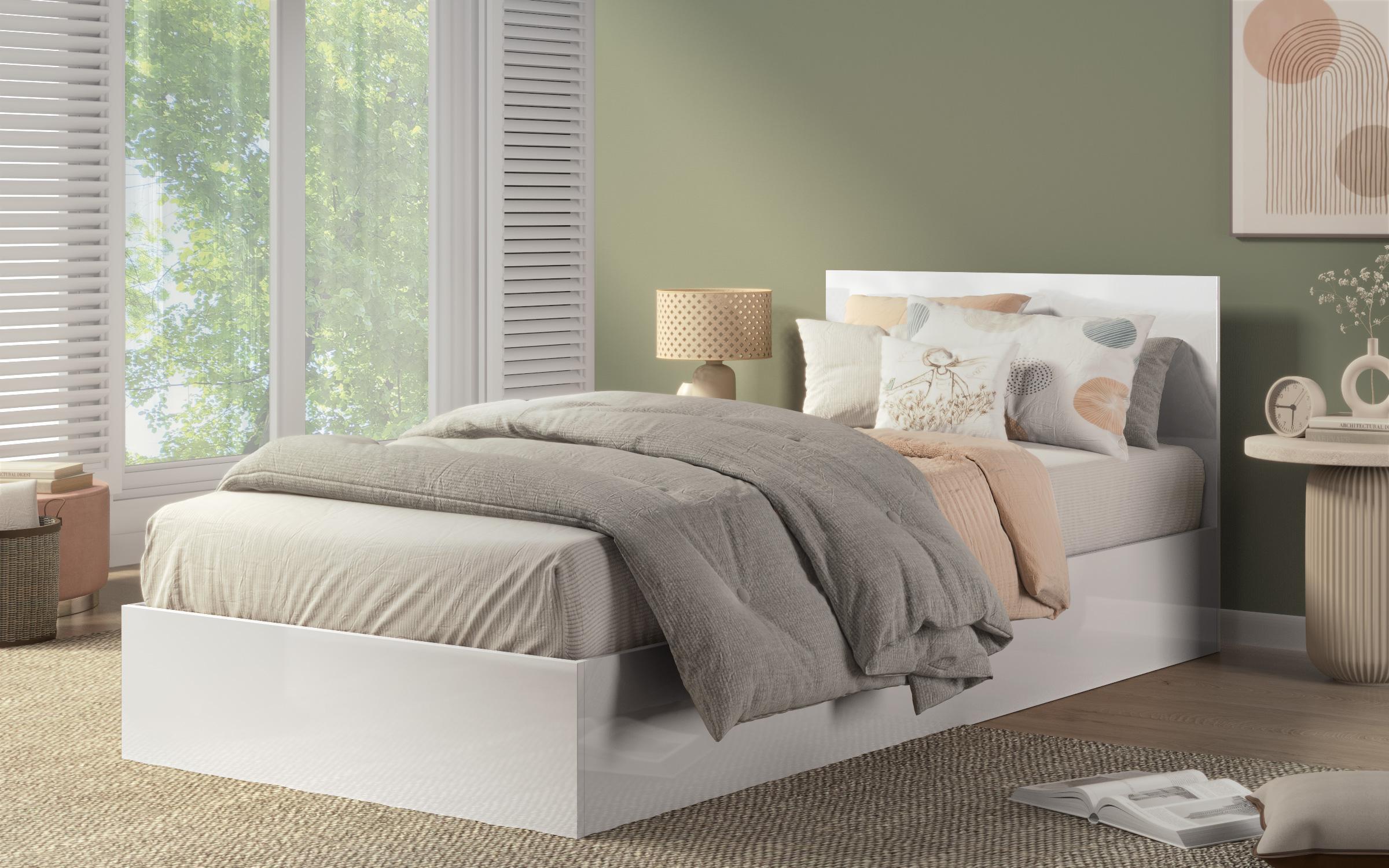 Set pentru dormitor Blanca White, alb lucios  2