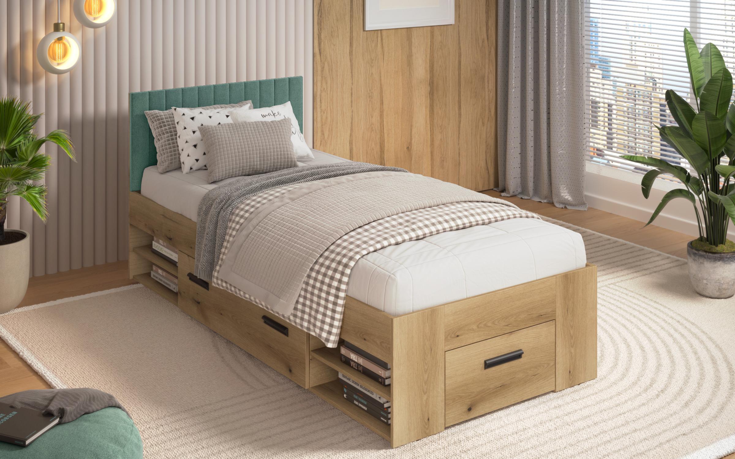 Pat 90/200 Trace, stejar evoc + menta  2