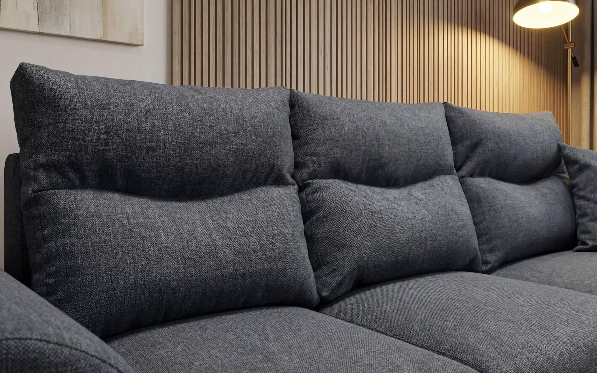 Coltar extensibil Loren, gri inchis  4