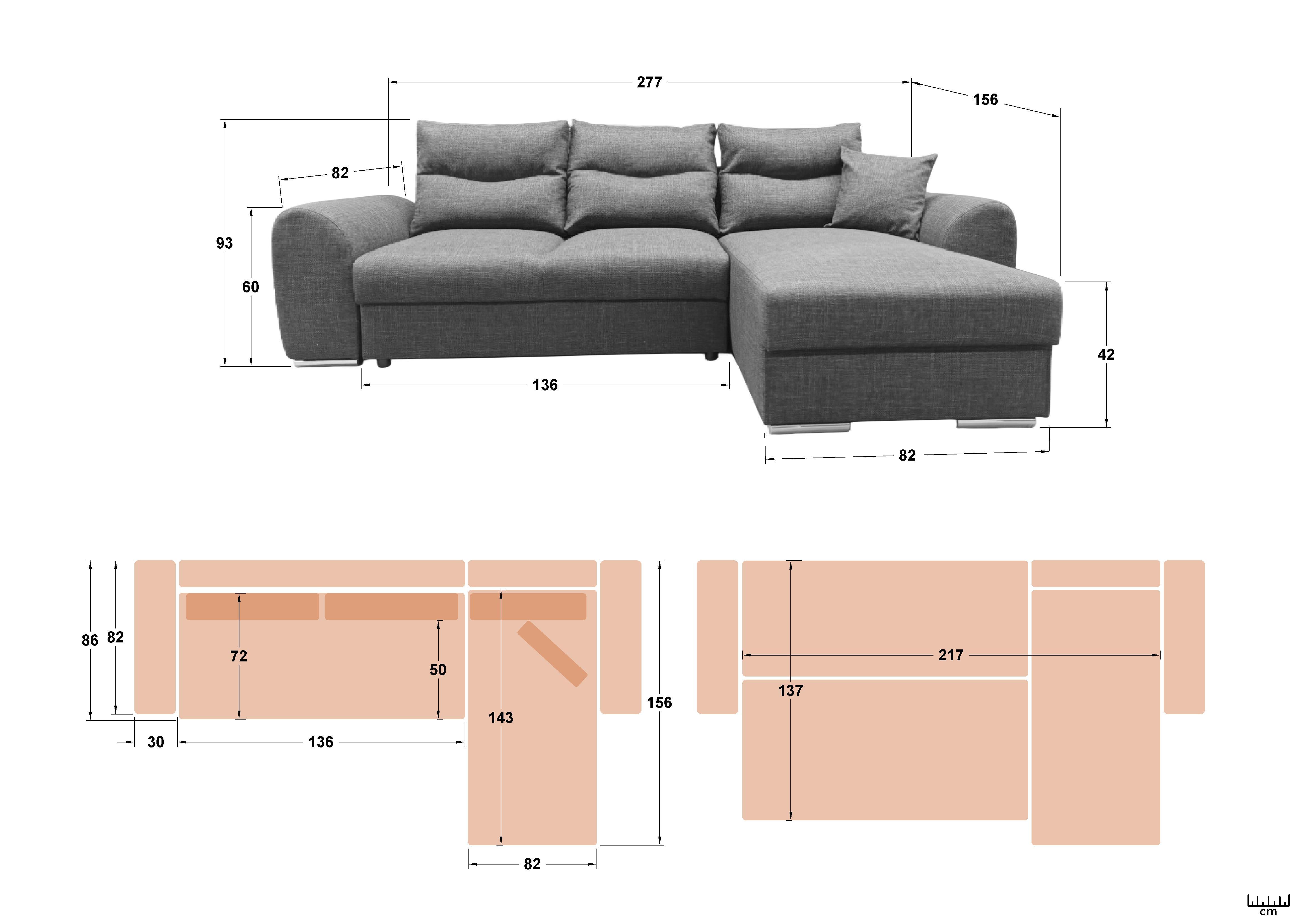 Coltar extensibil Loren, gri  2