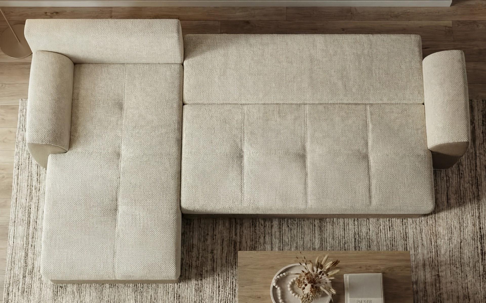 Coltar extensibil Lumis, bej + gri-bej  5