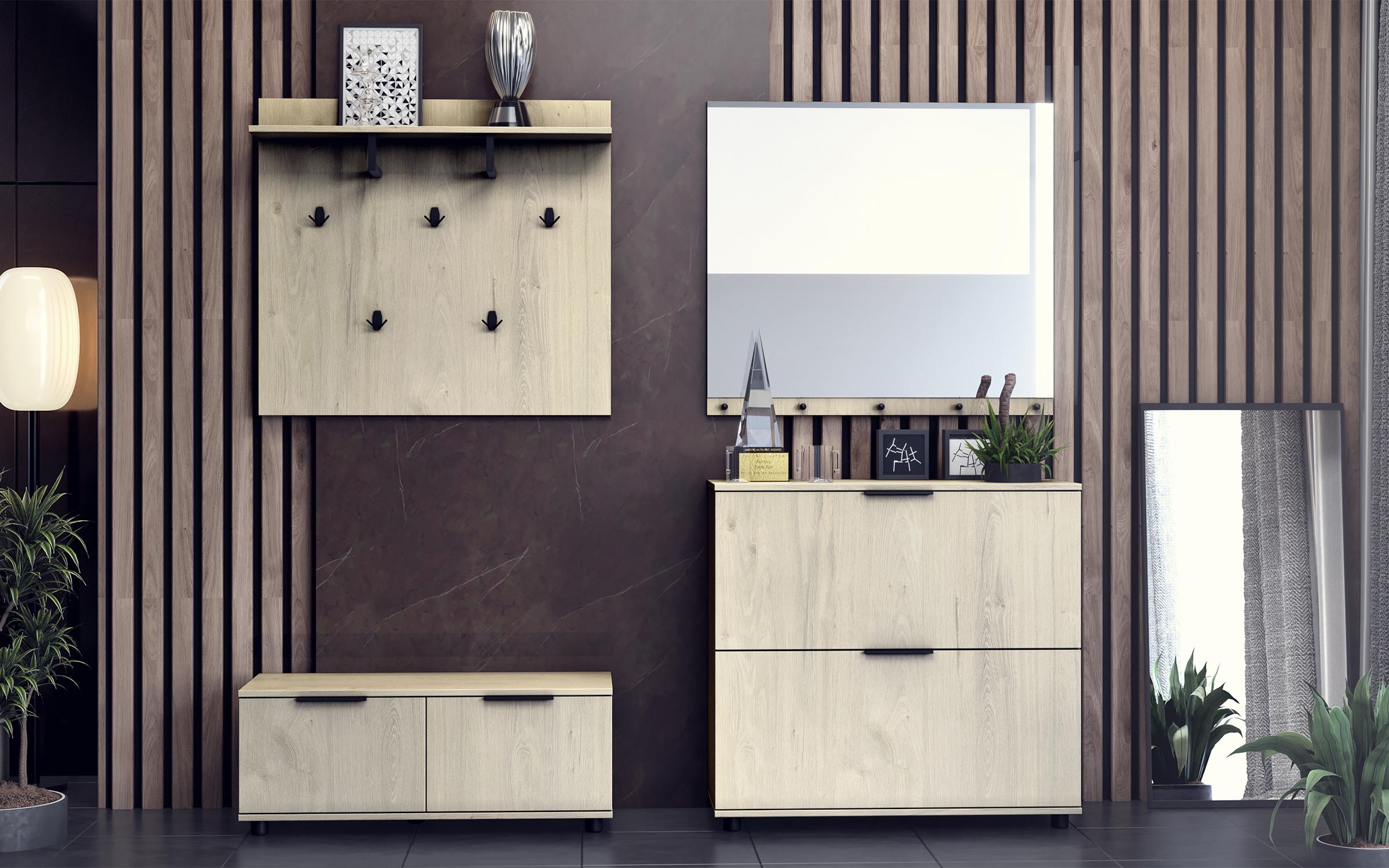 Oglinda Linus M10, stejar alb coastland  2